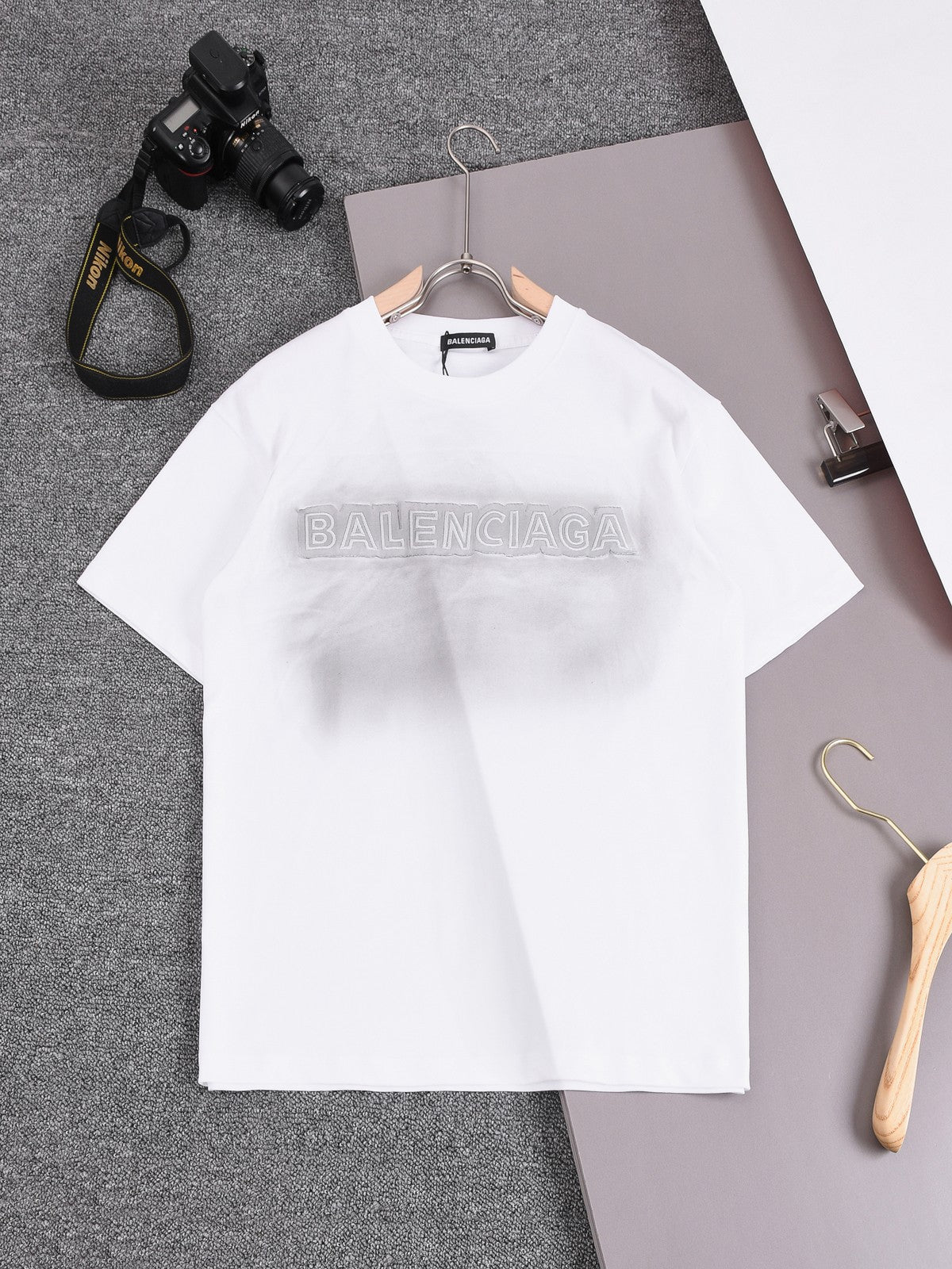250604 New heavy-duty hand-printed T-shirt