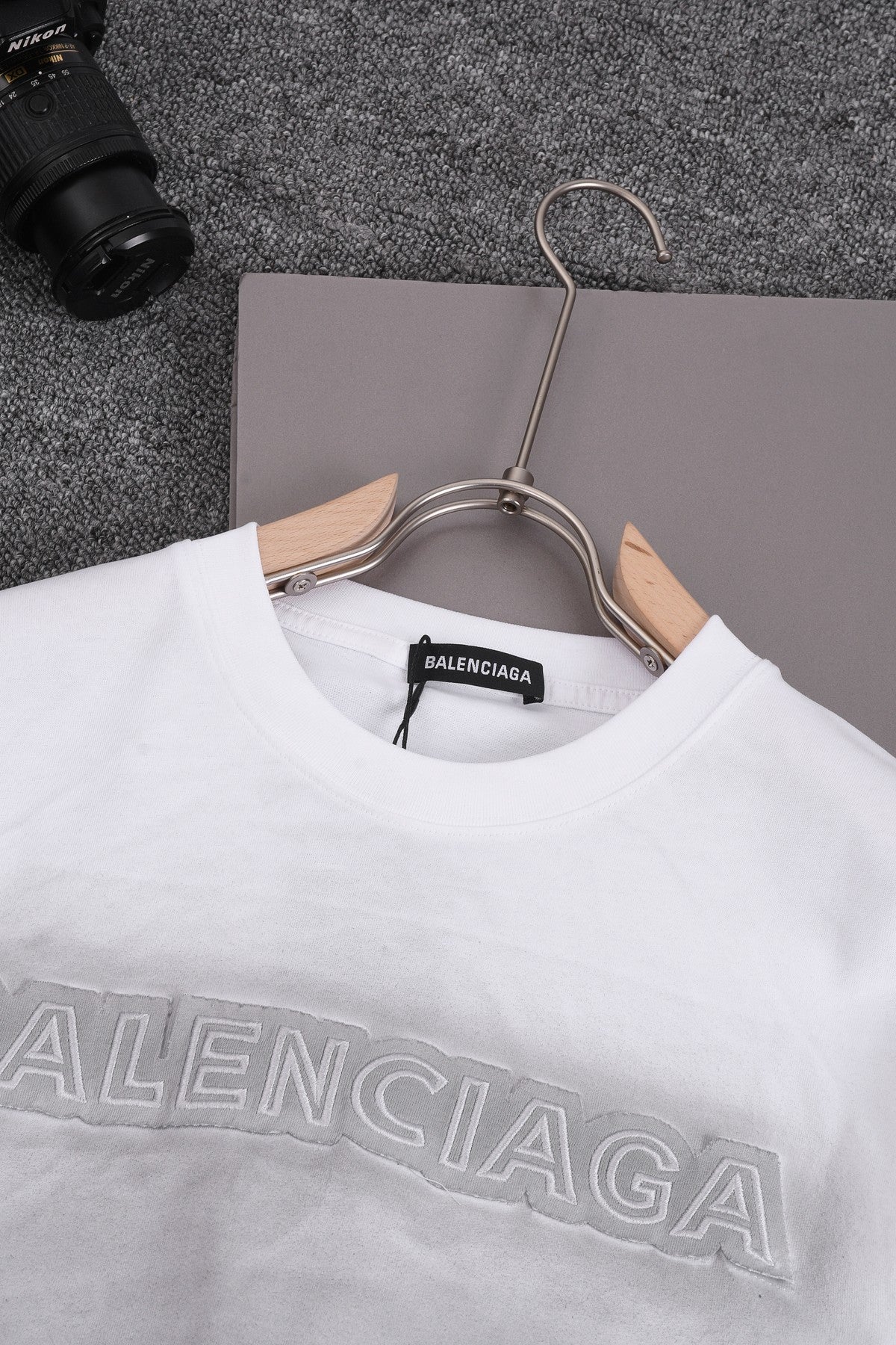 250604 New heavy-duty hand-printed T-shirt