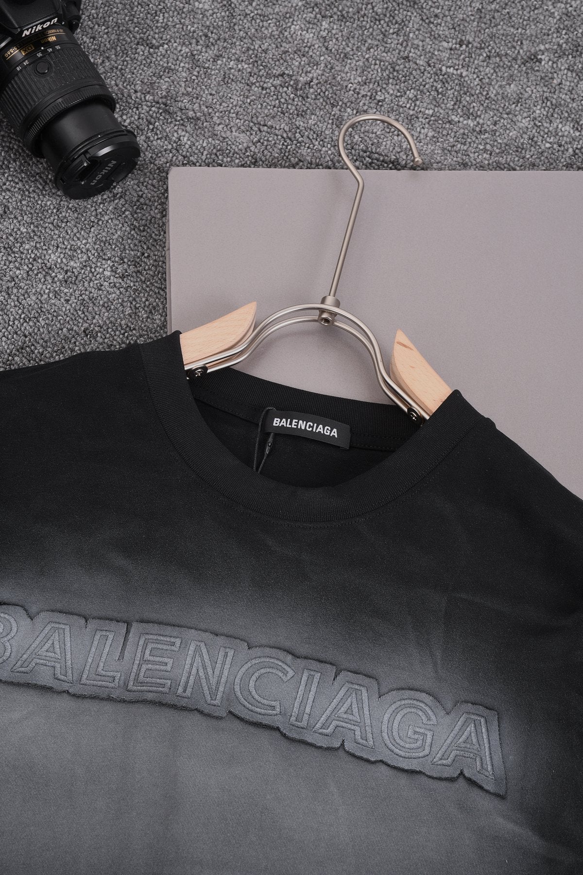 250604 New heavy-duty hand-printed T-shirt