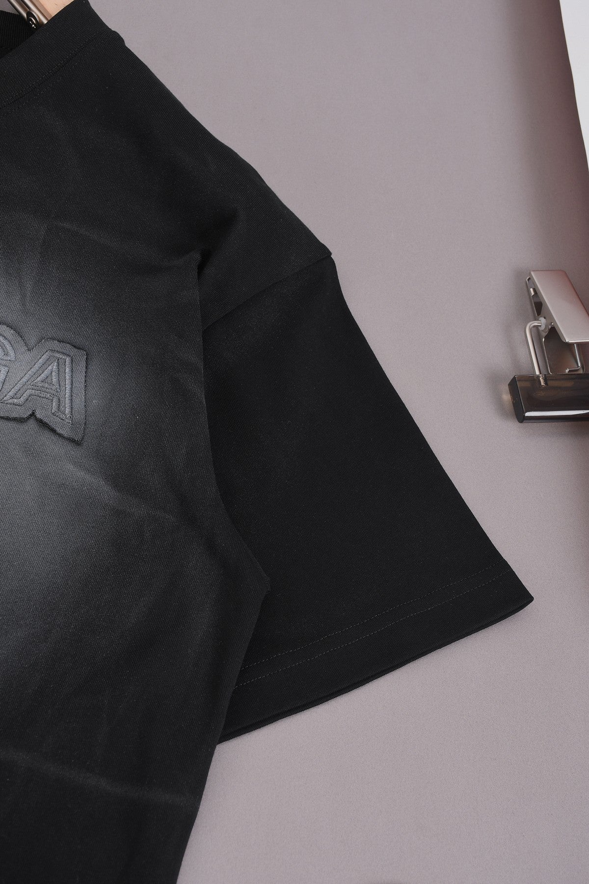 250604 New heavy-duty hand-printed T-shirt