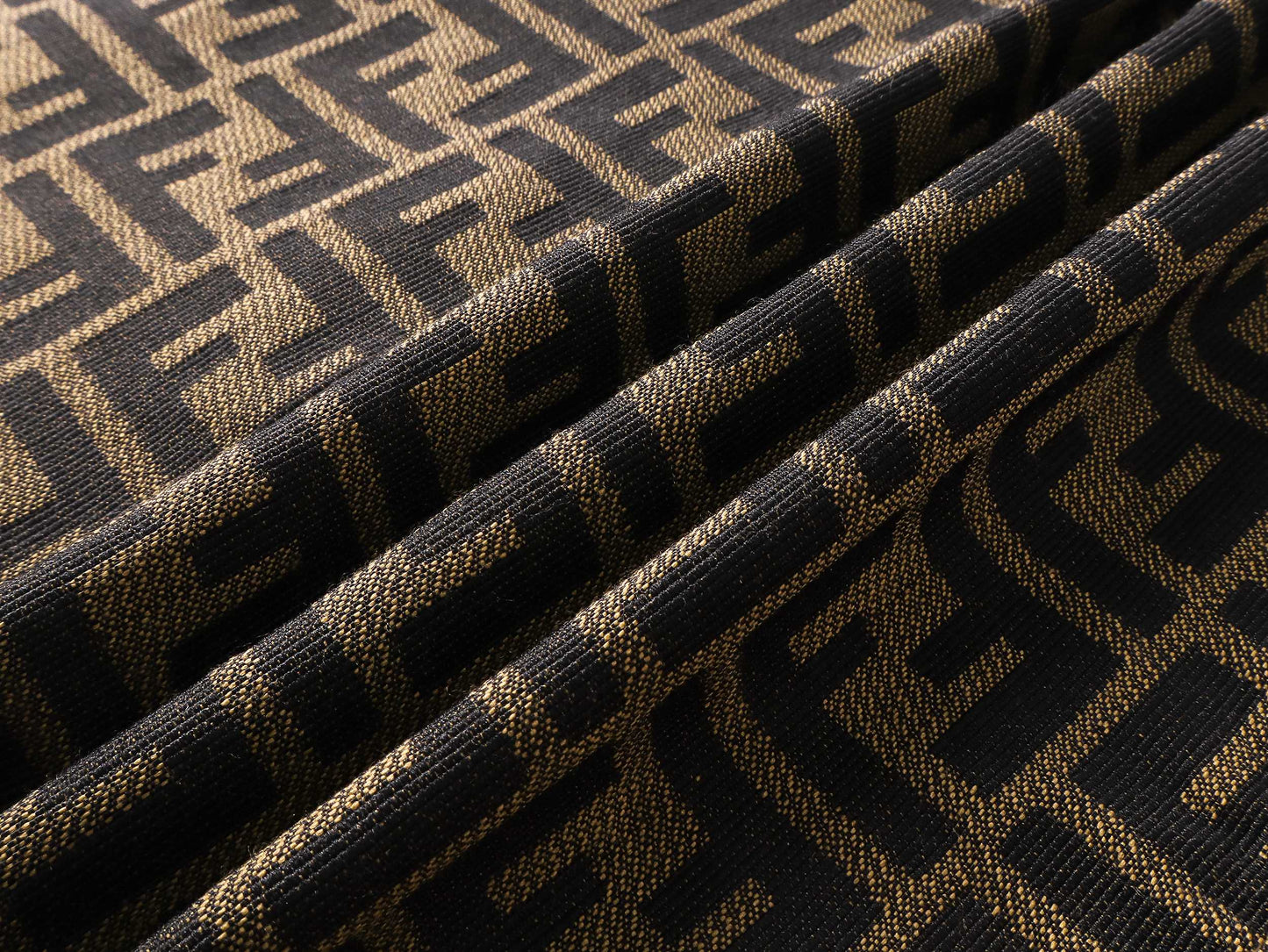 250604 New dark-patterned full-print jacquard linen shorts