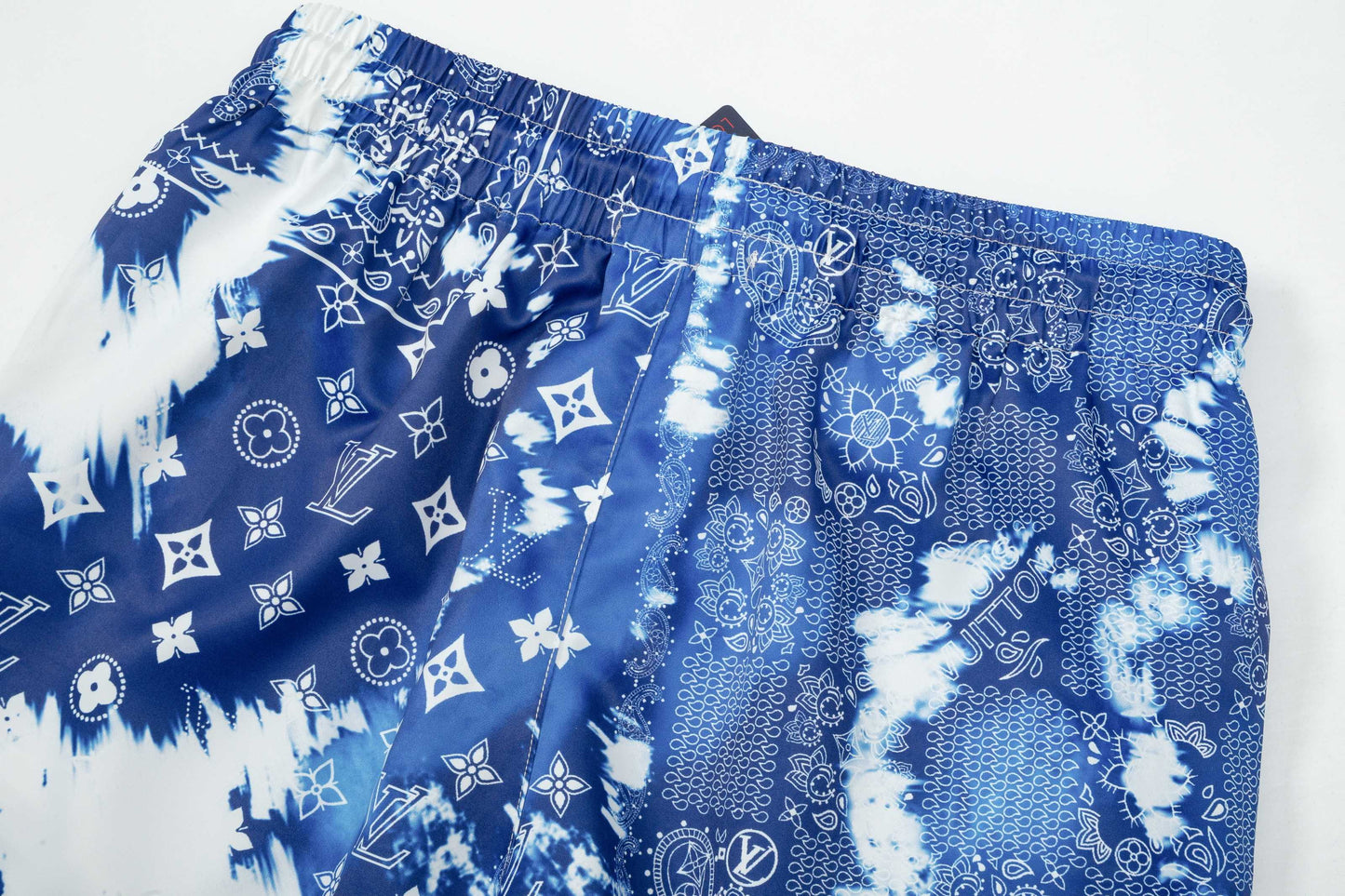 250604 New navy blue full-print quick-drying shorts