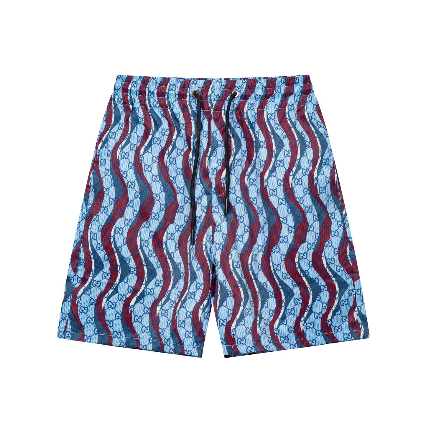 250604 New wavy full-print quick-drying beach shorts