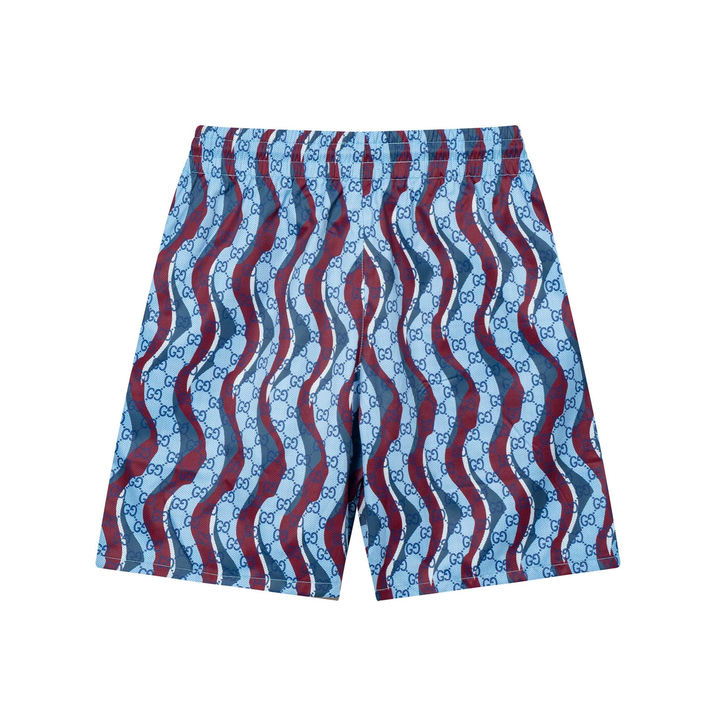 250604 New wavy full-print quick-drying beach shorts