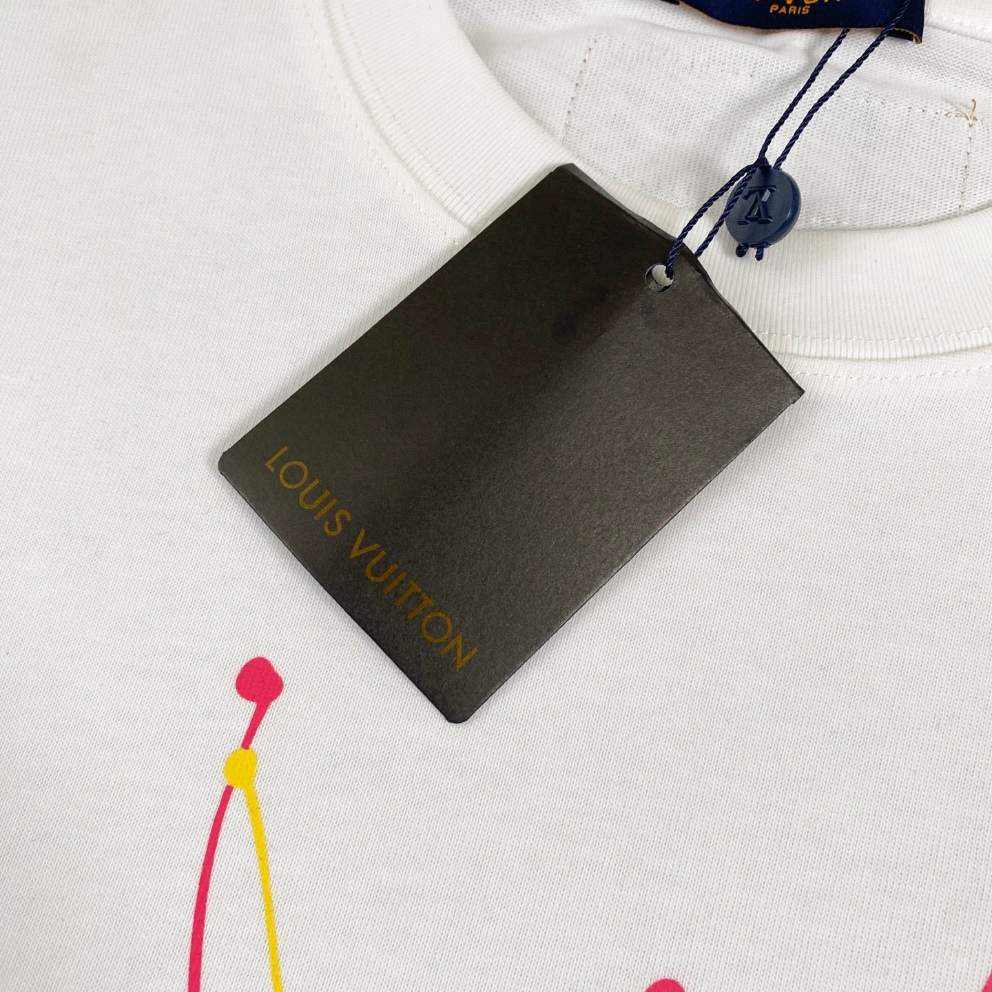 250604 New dopamine color graffiti print T-shirt