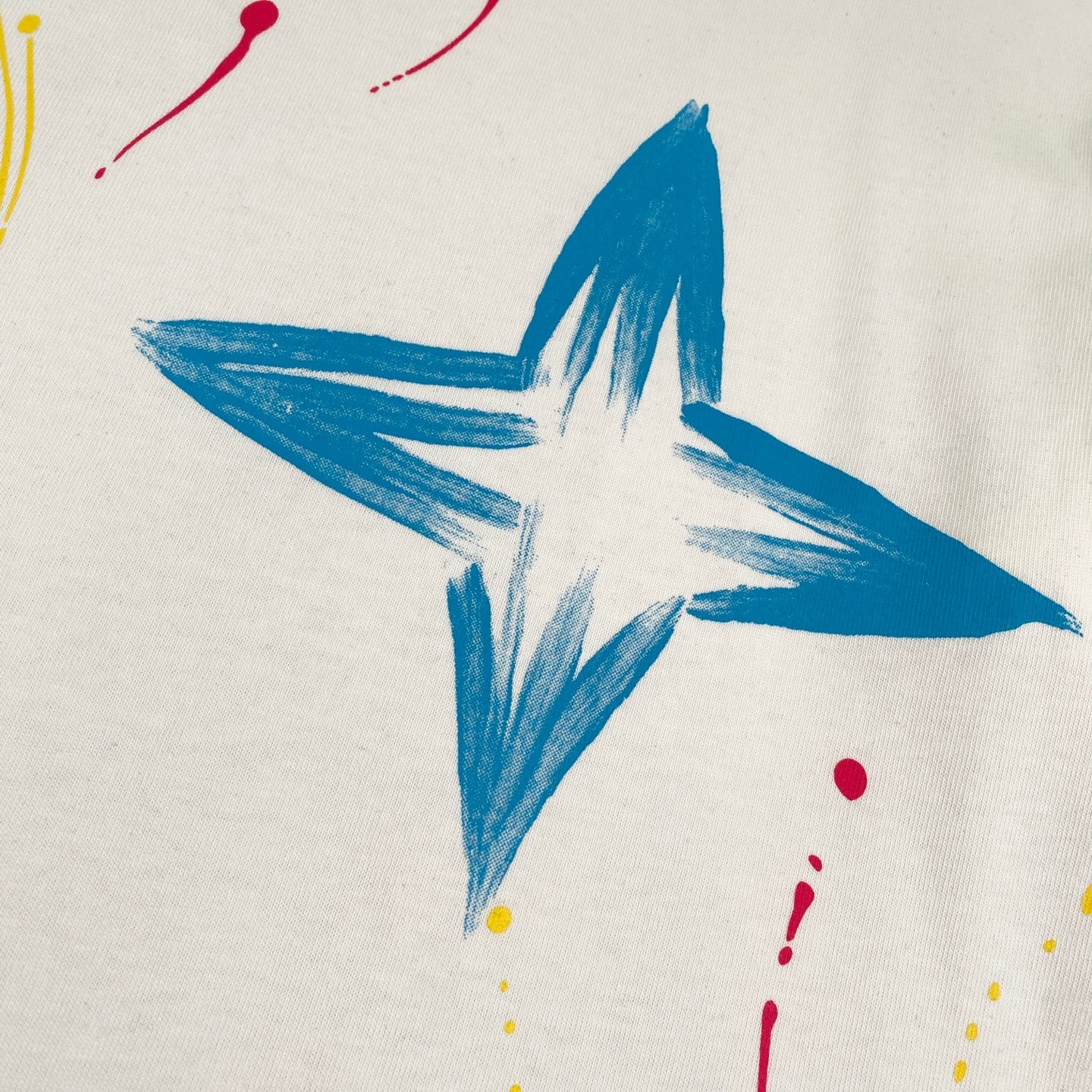 250604 New dopamine color graffiti print T-shirt