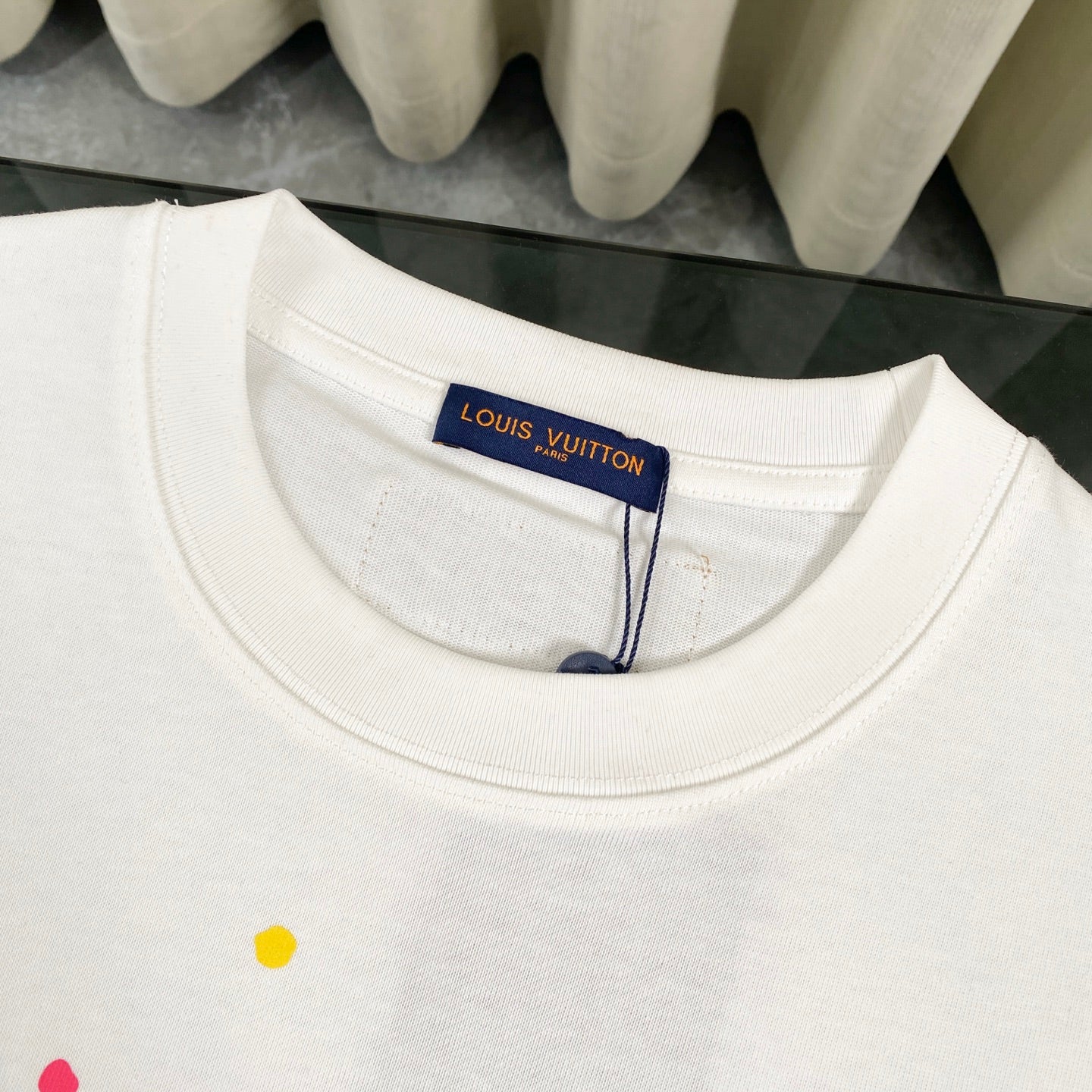 250604 New dopamine color graffiti print T-shirt
