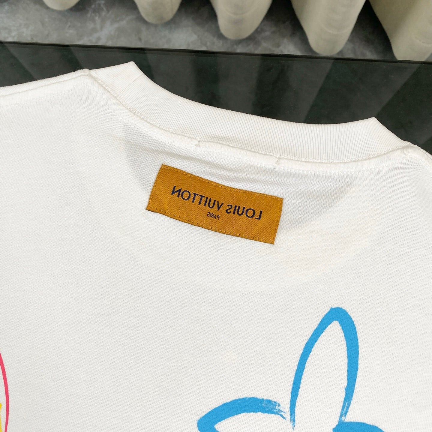 250604 New dopamine color graffiti print T-shirt
