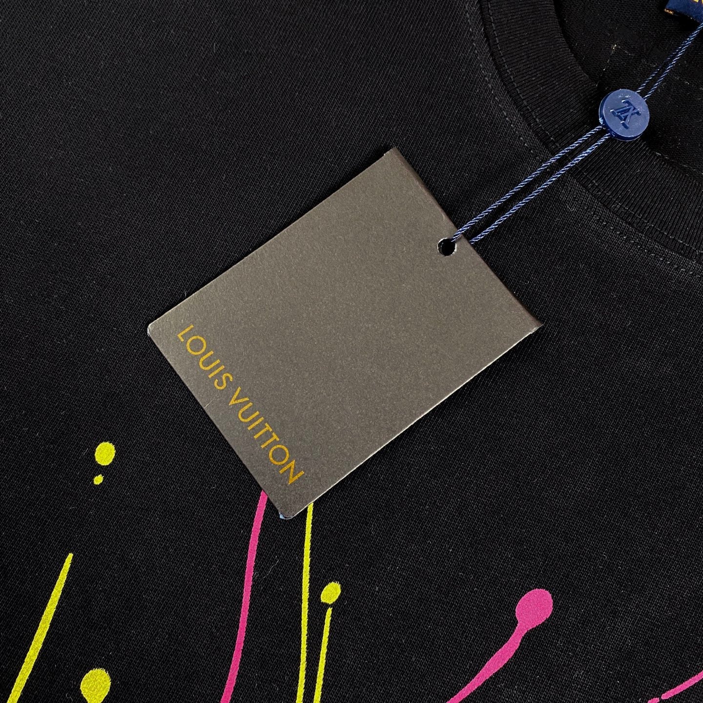 250604 New dopamine color graffiti print T-shirt