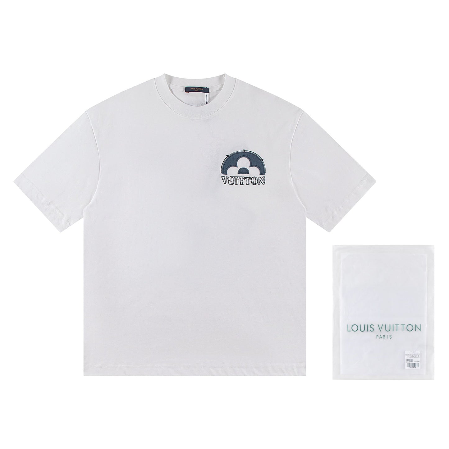 250604 New jacquard embroidery heavy work T-shirt