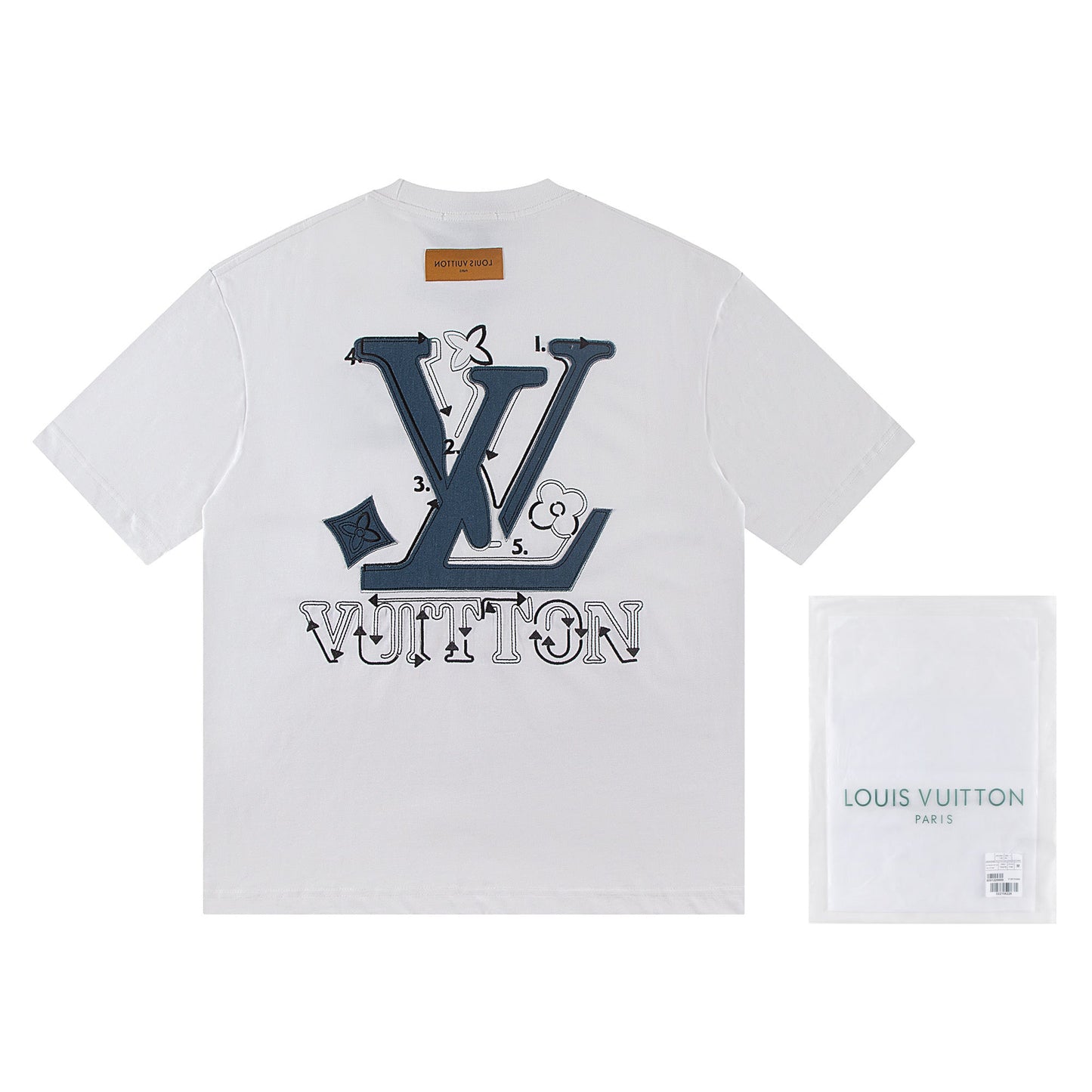 250604 New jacquard embroidery heavy work T-shirt
