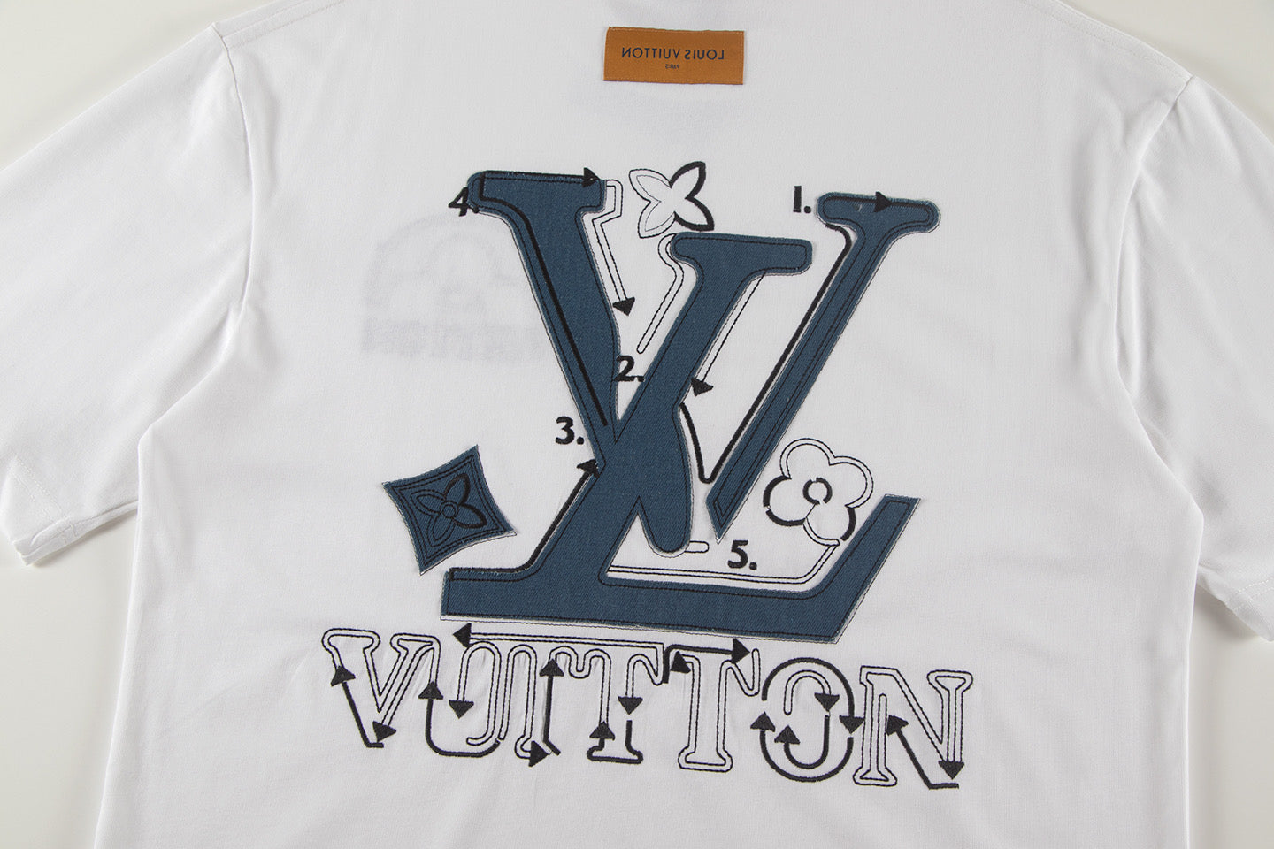 250604 New jacquard embroidery heavy work T-shirt