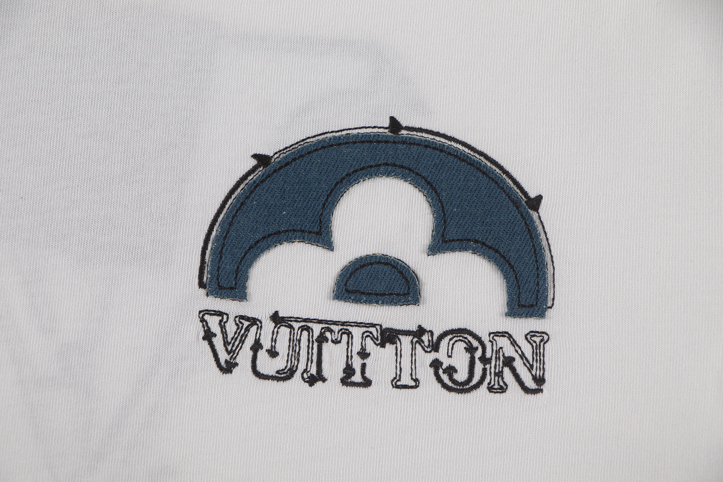 250604 New jacquard embroidery heavy work T-shirt