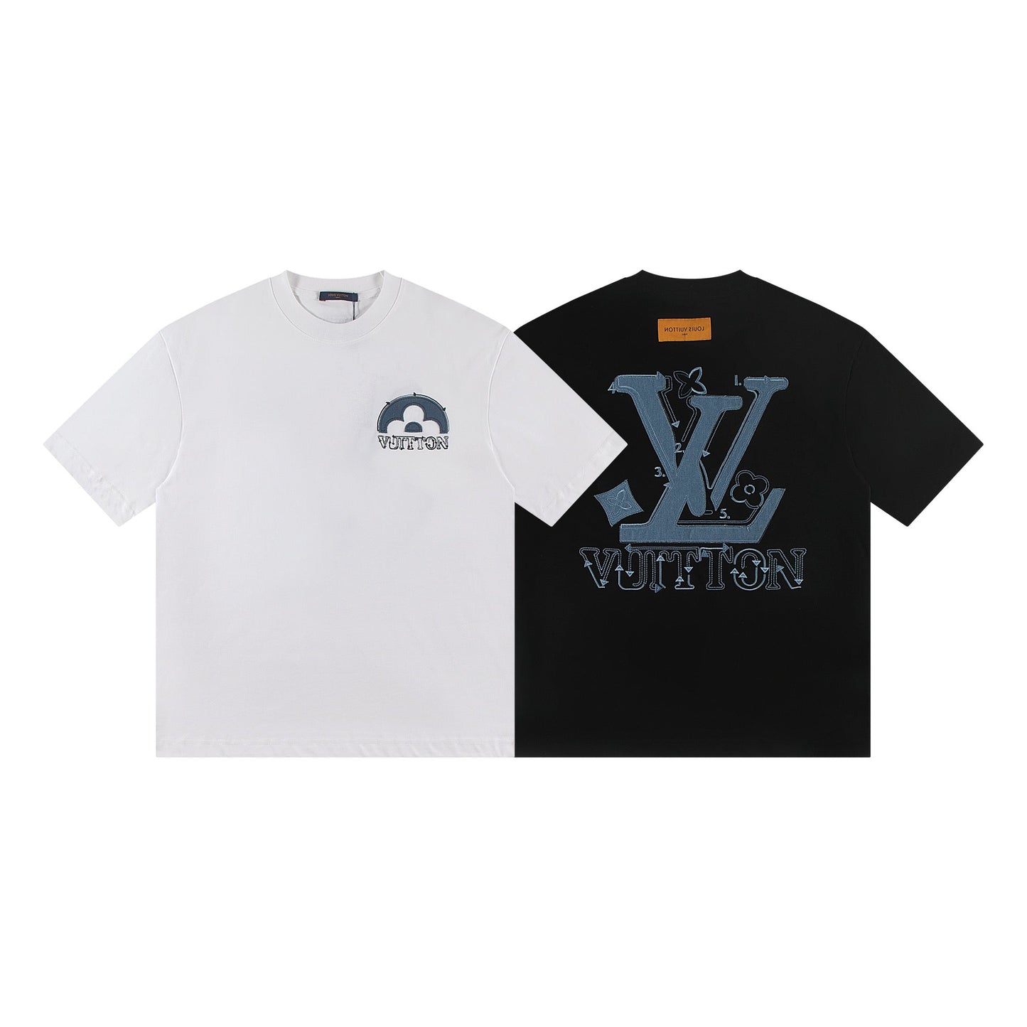 250604 New jacquard embroidery heavy work T-shirt