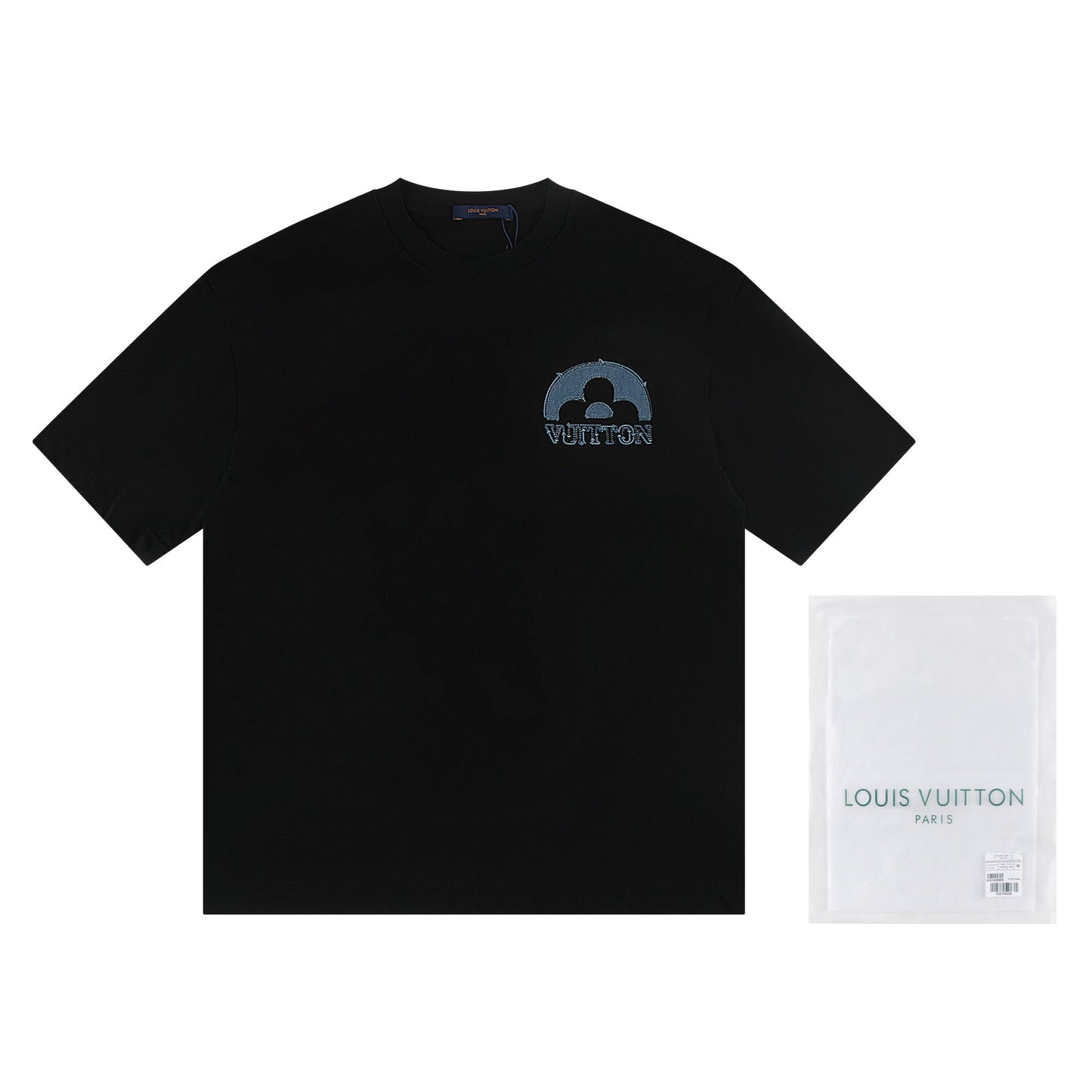 250604 New jacquard embroidery heavy work T-shirt