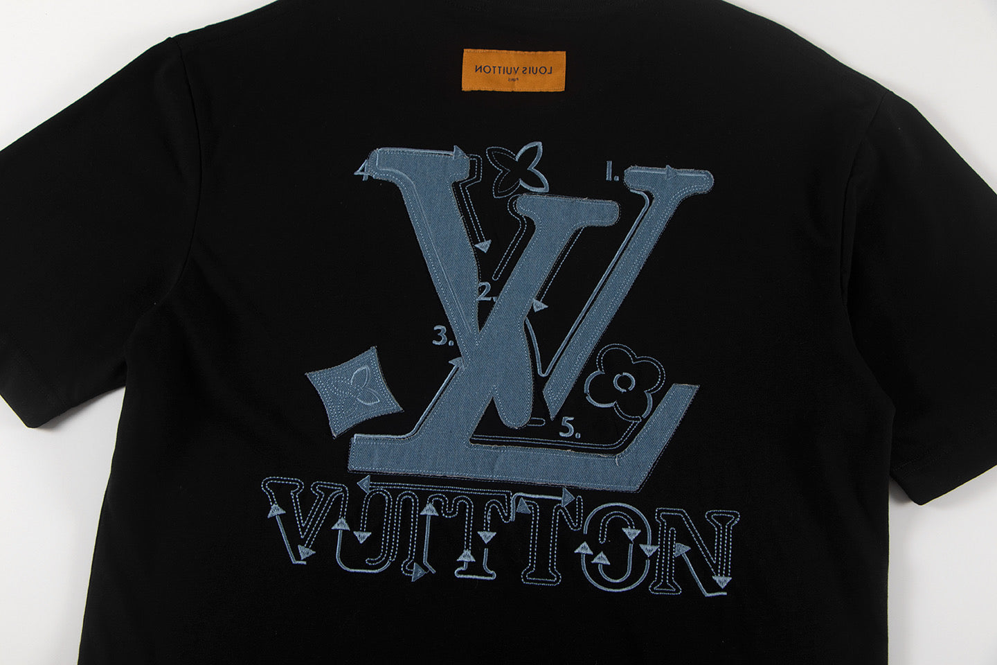 250604 New jacquard embroidery heavy work T-shirt