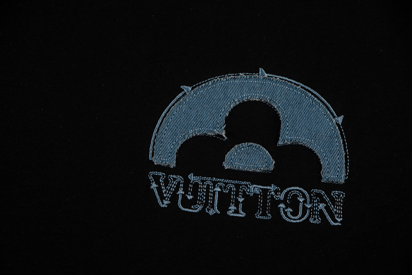 250604 New jacquard embroidery heavy work T-shirt