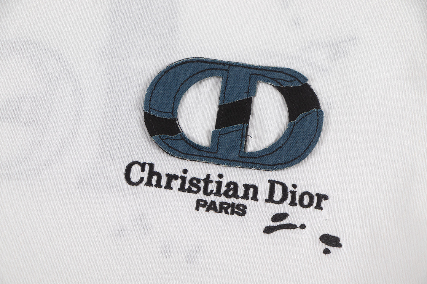 250604 New jacquard embroidery heavy work T-shirt