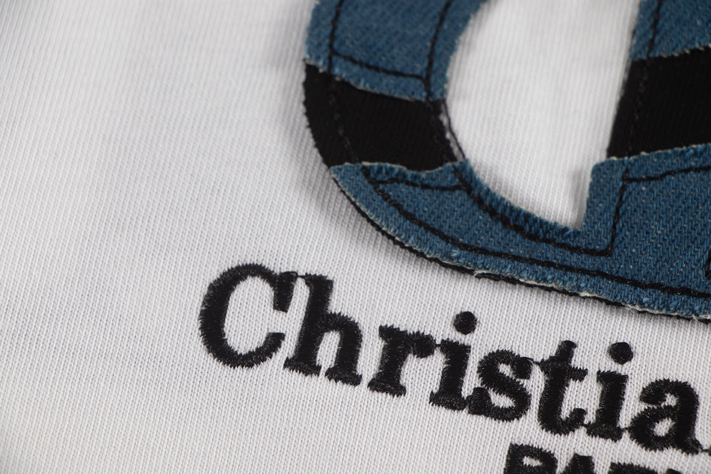 250604 New jacquard embroidery heavy work T-shirt