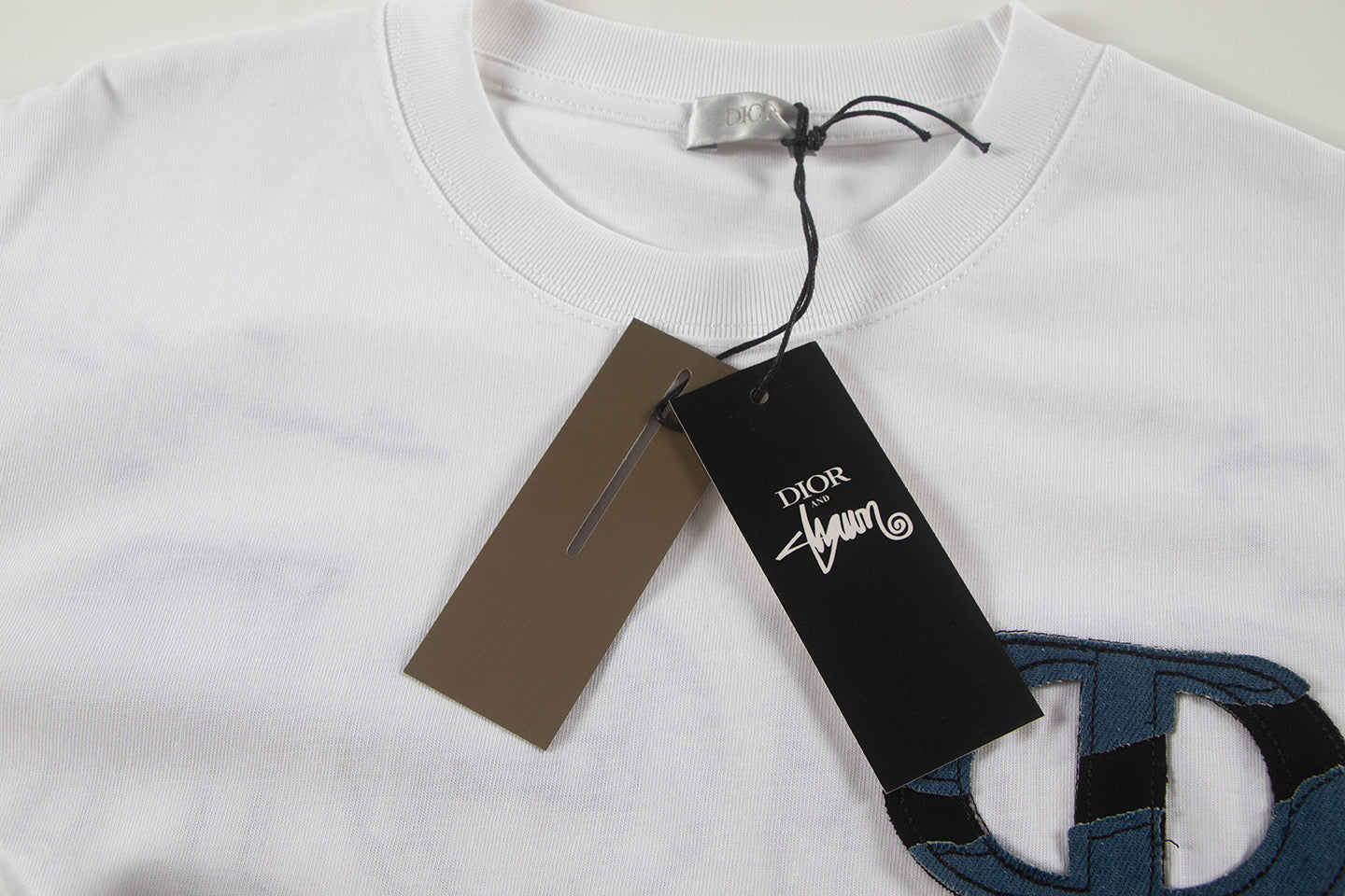 250604 New jacquard embroidery heavy work T-shirt