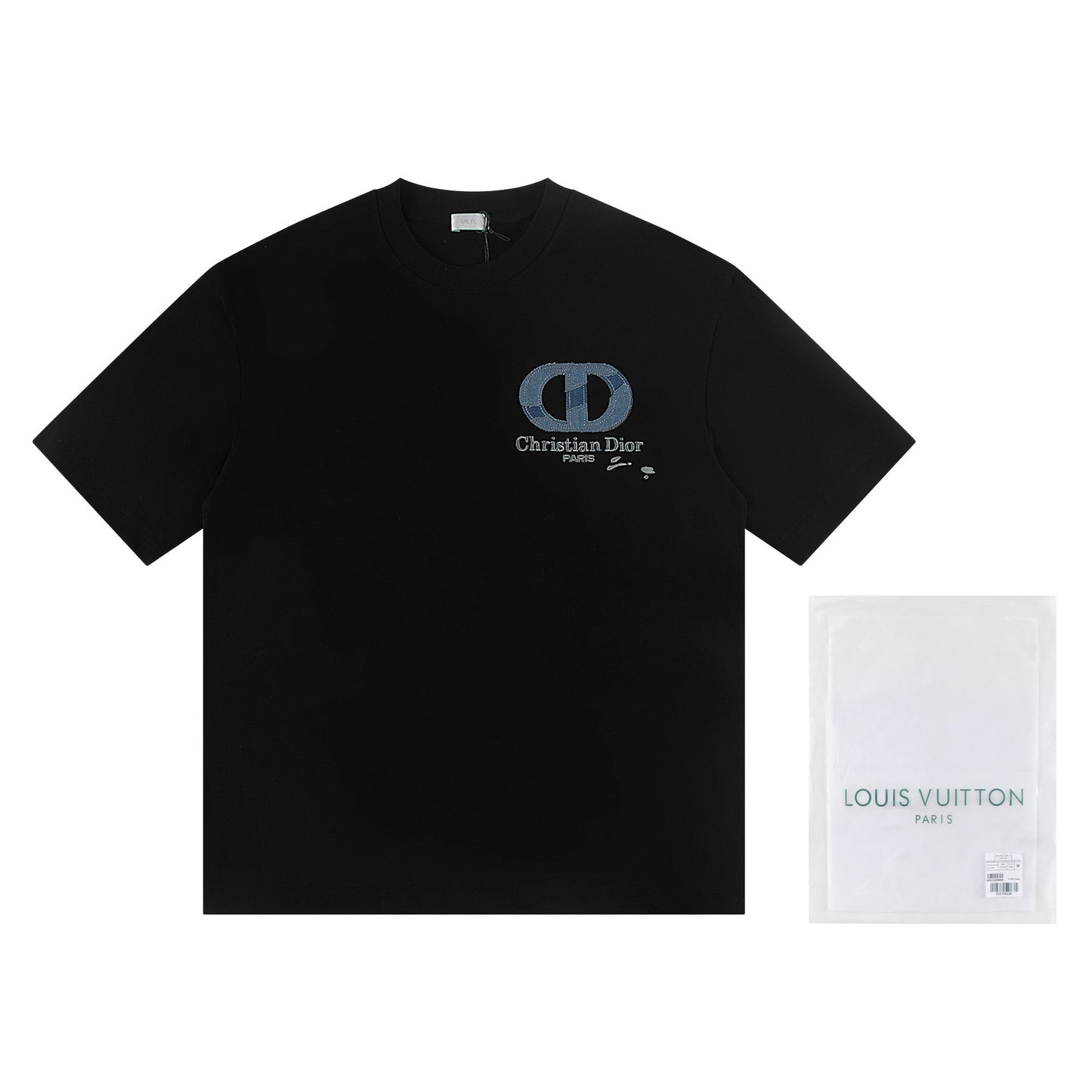 250604 New jacquard embroidery heavy work T-shirt