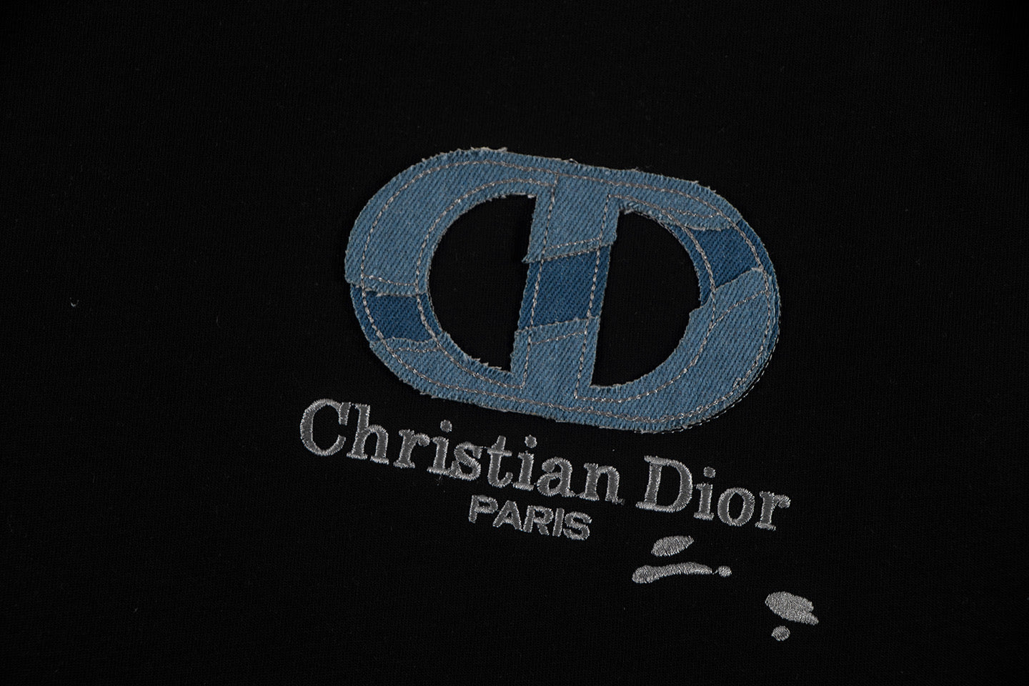 250604 New jacquard embroidery heavy work T-shirt
