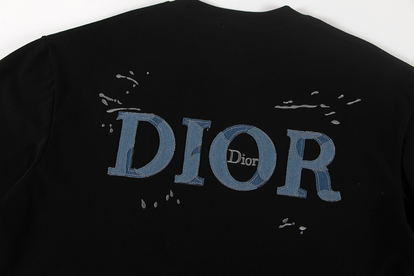 250604 New jacquard embroidery heavy work T-shirt