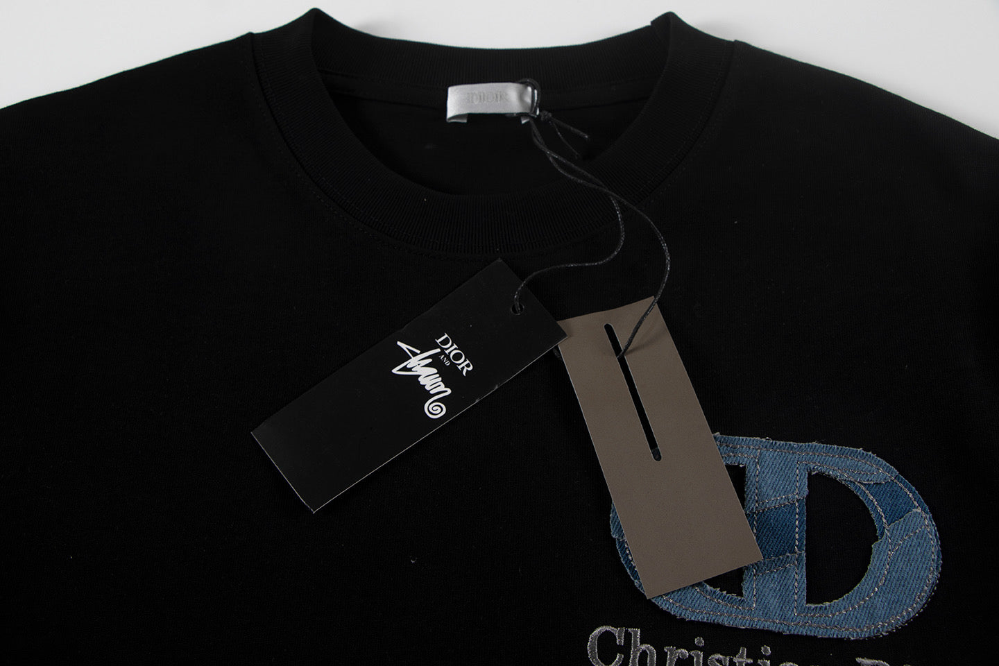 250604 New jacquard embroidery heavy work T-shirt