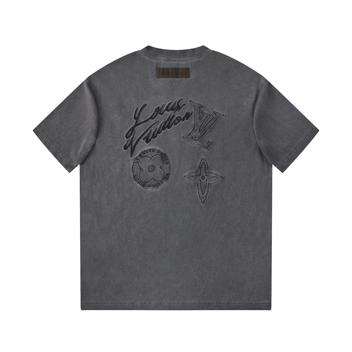 250604 New jacquard embroidery heavy work T-shirt