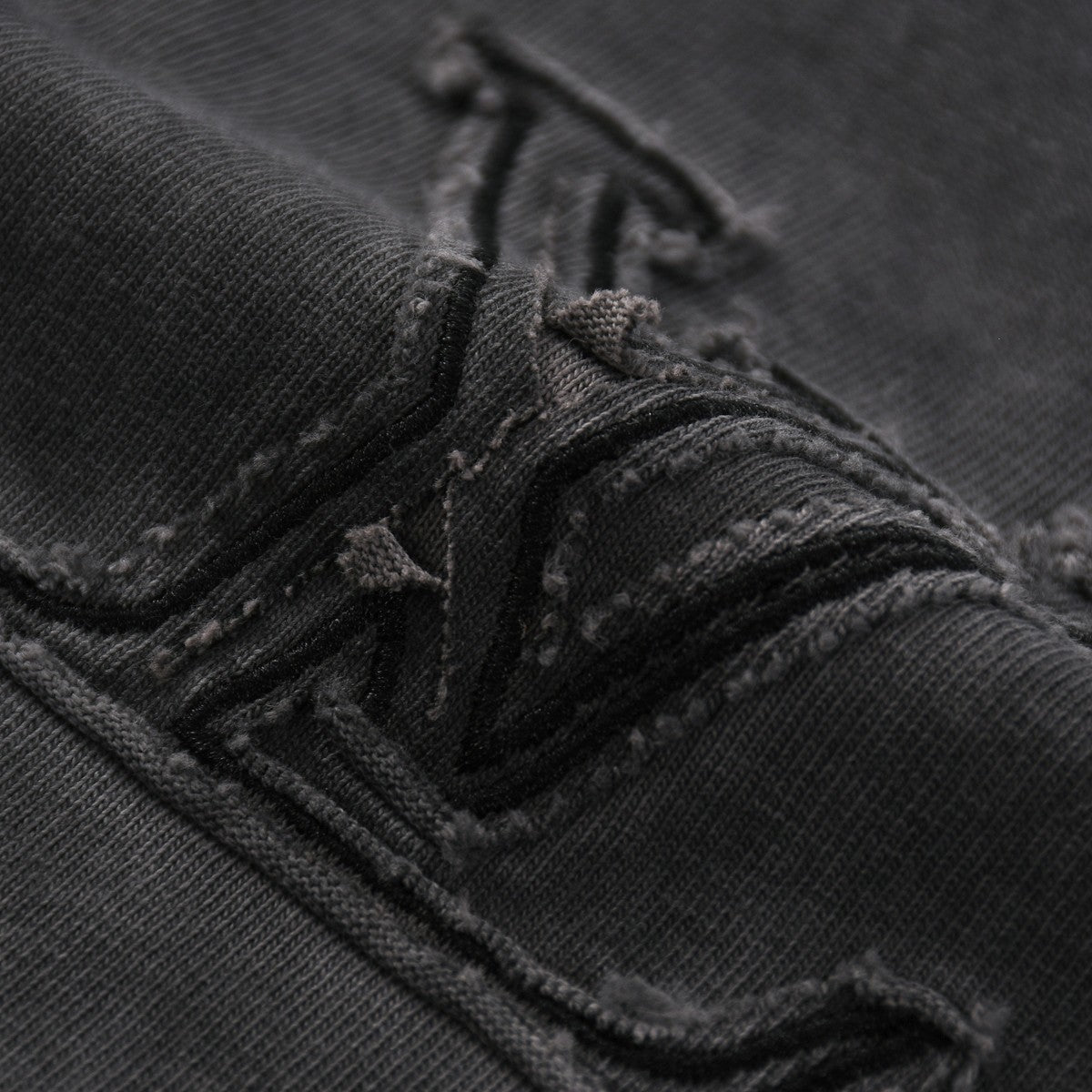 250604 New jacquard embroidery heavy work T-shirt
