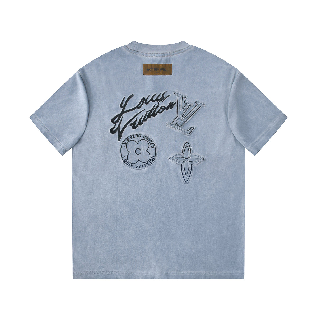 250604 New jacquard embroidery heavy work T-shirt