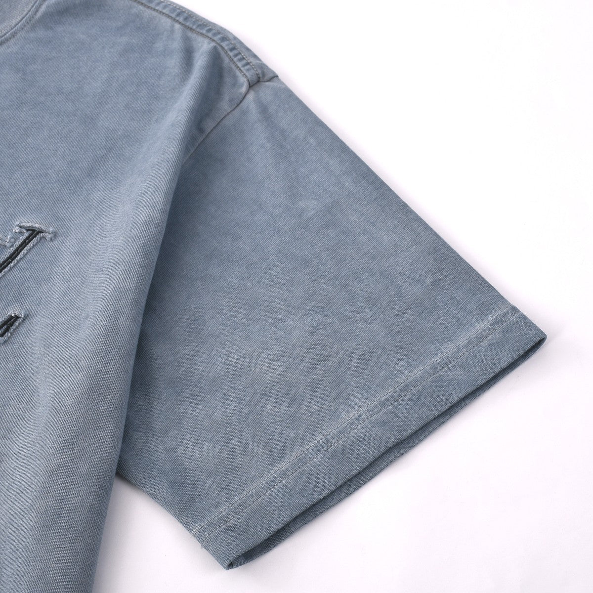250604 New jacquard embroidery heavy work T-shirt