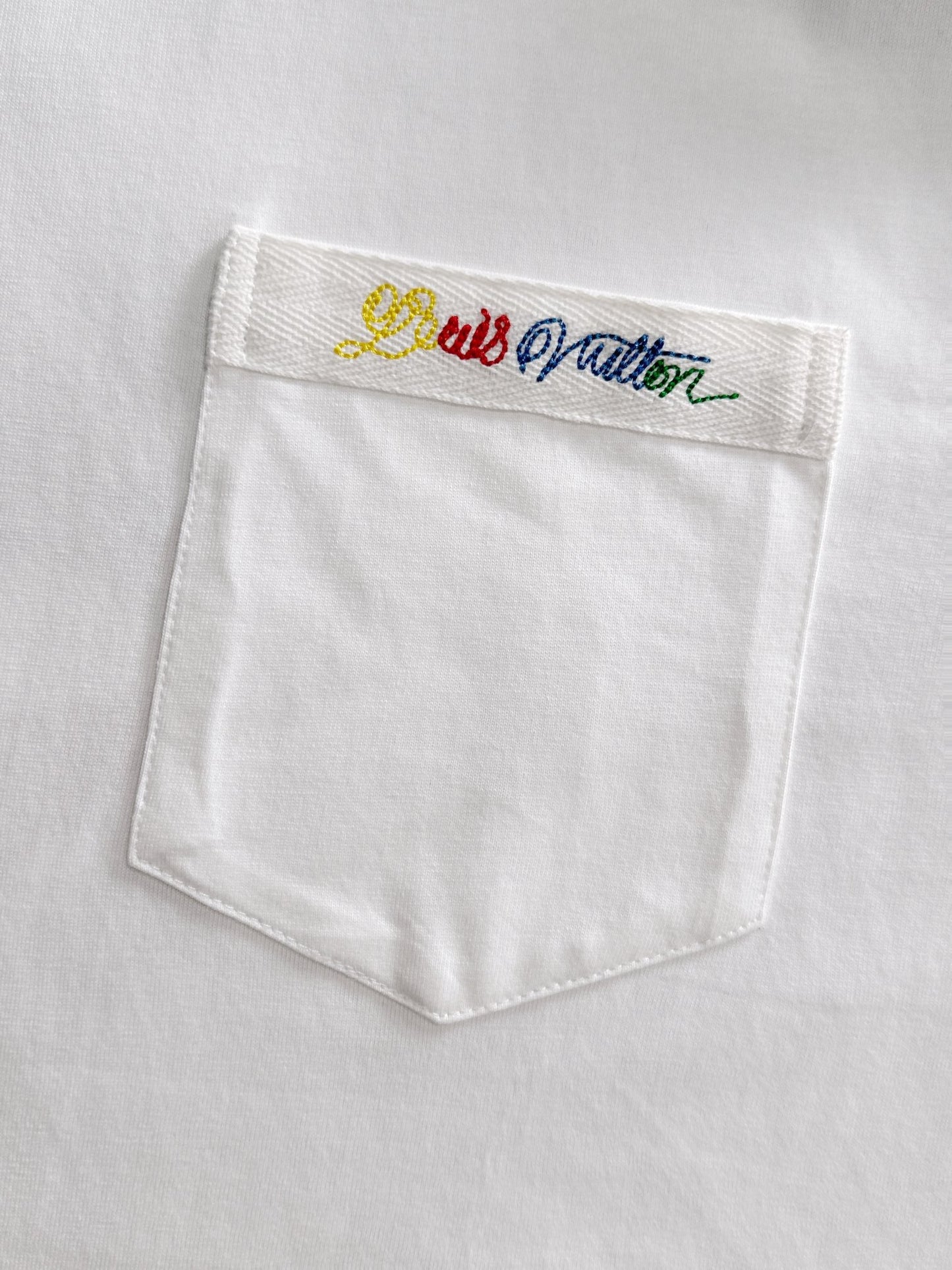 250614 New high-quality embroidered patchwork T-shirt