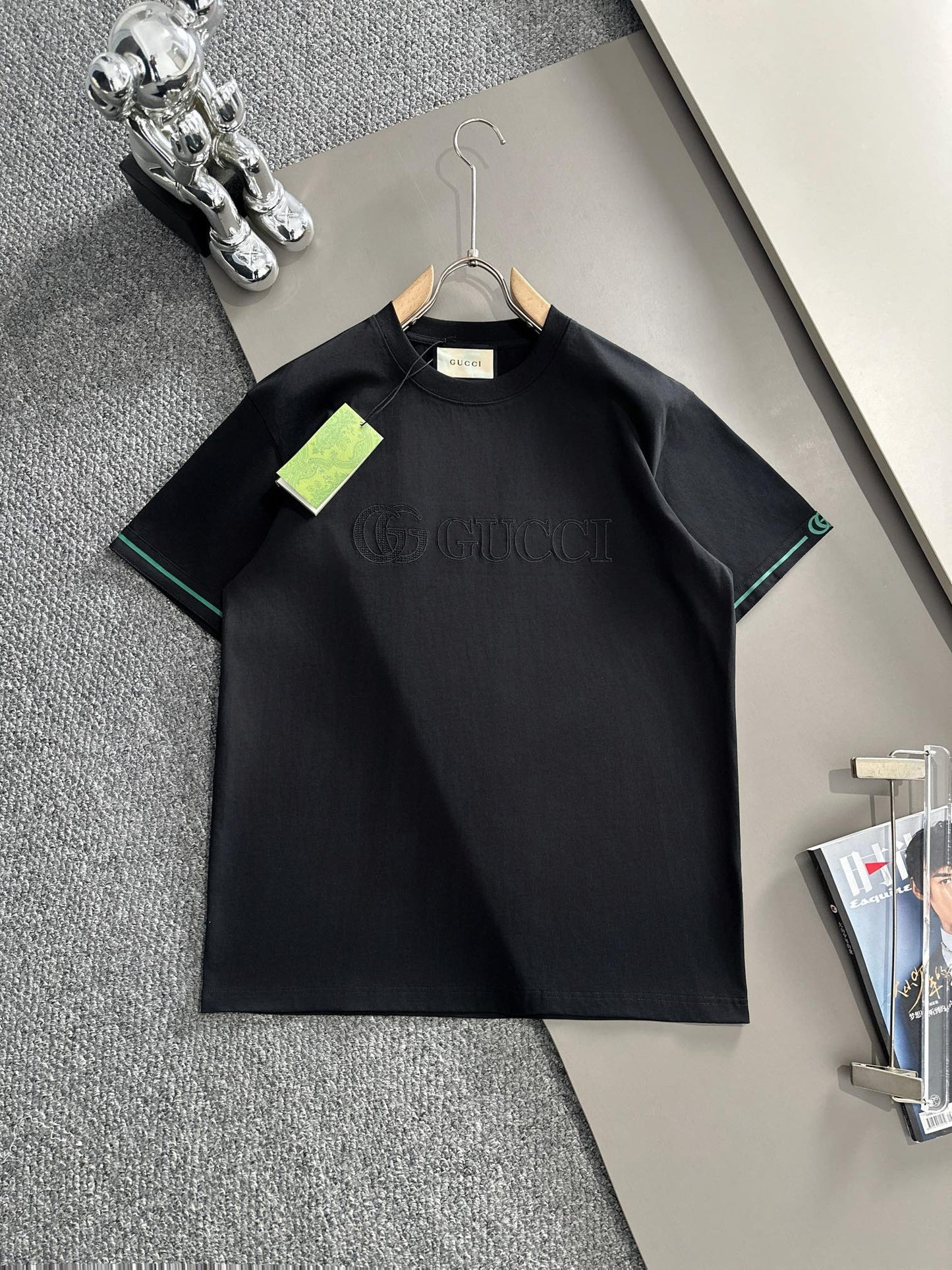 250614 New high-quality embroidered patchwork T-shirt