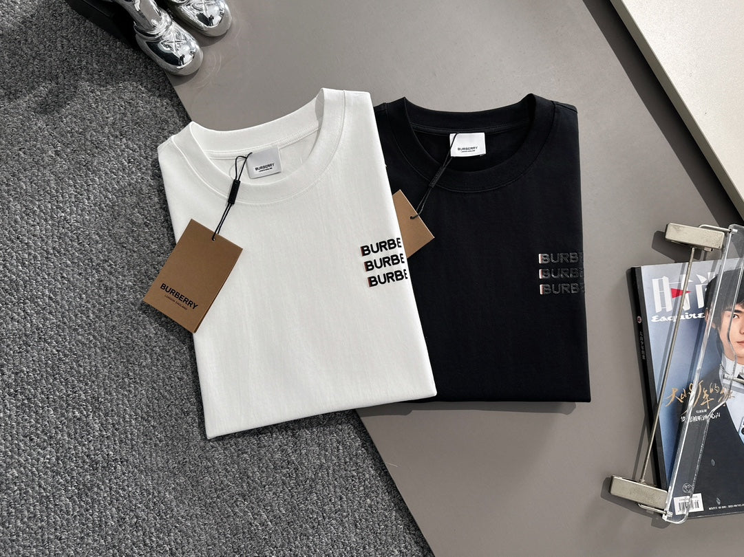 250614 New high-quality embroidered patchwork T-shirt