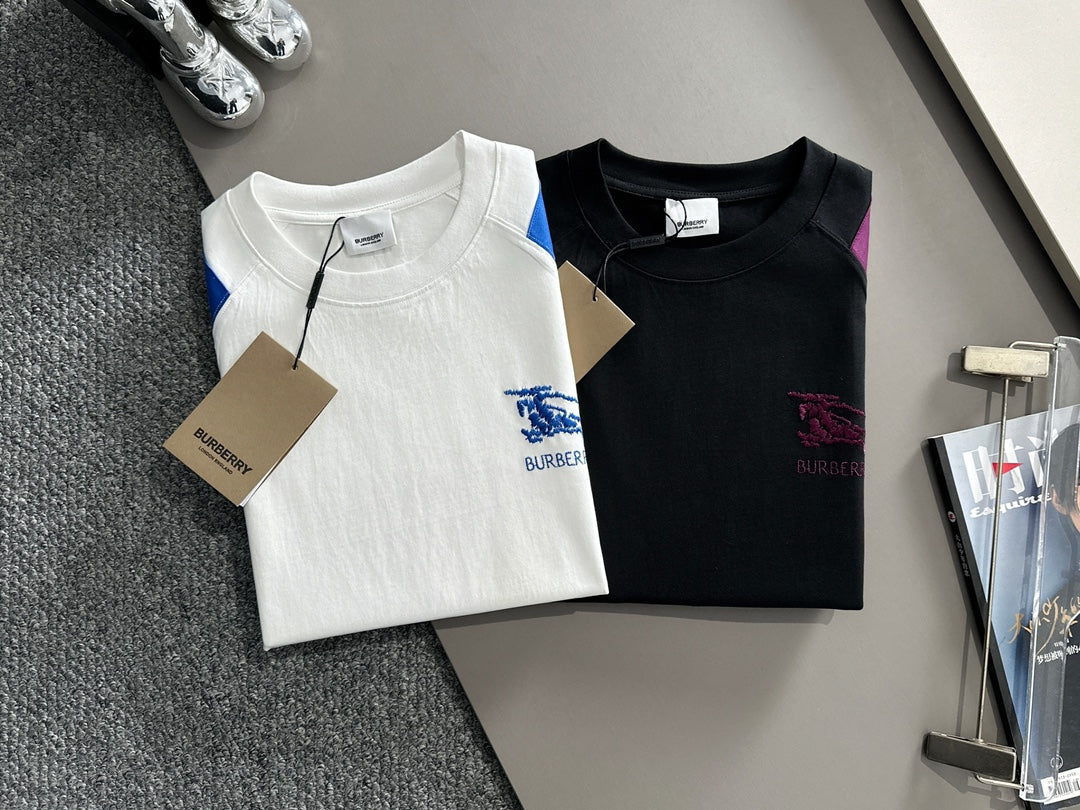 250614 New high-quality embroidered patchwork T-shirt