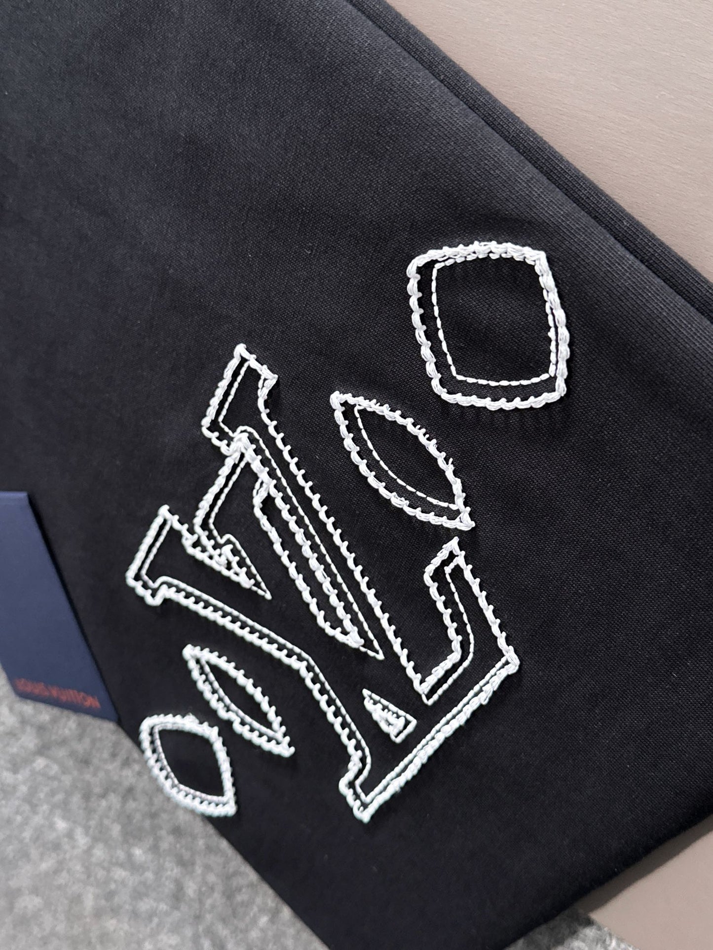 250614 New high-quality embroidered patchwork T-shirt
