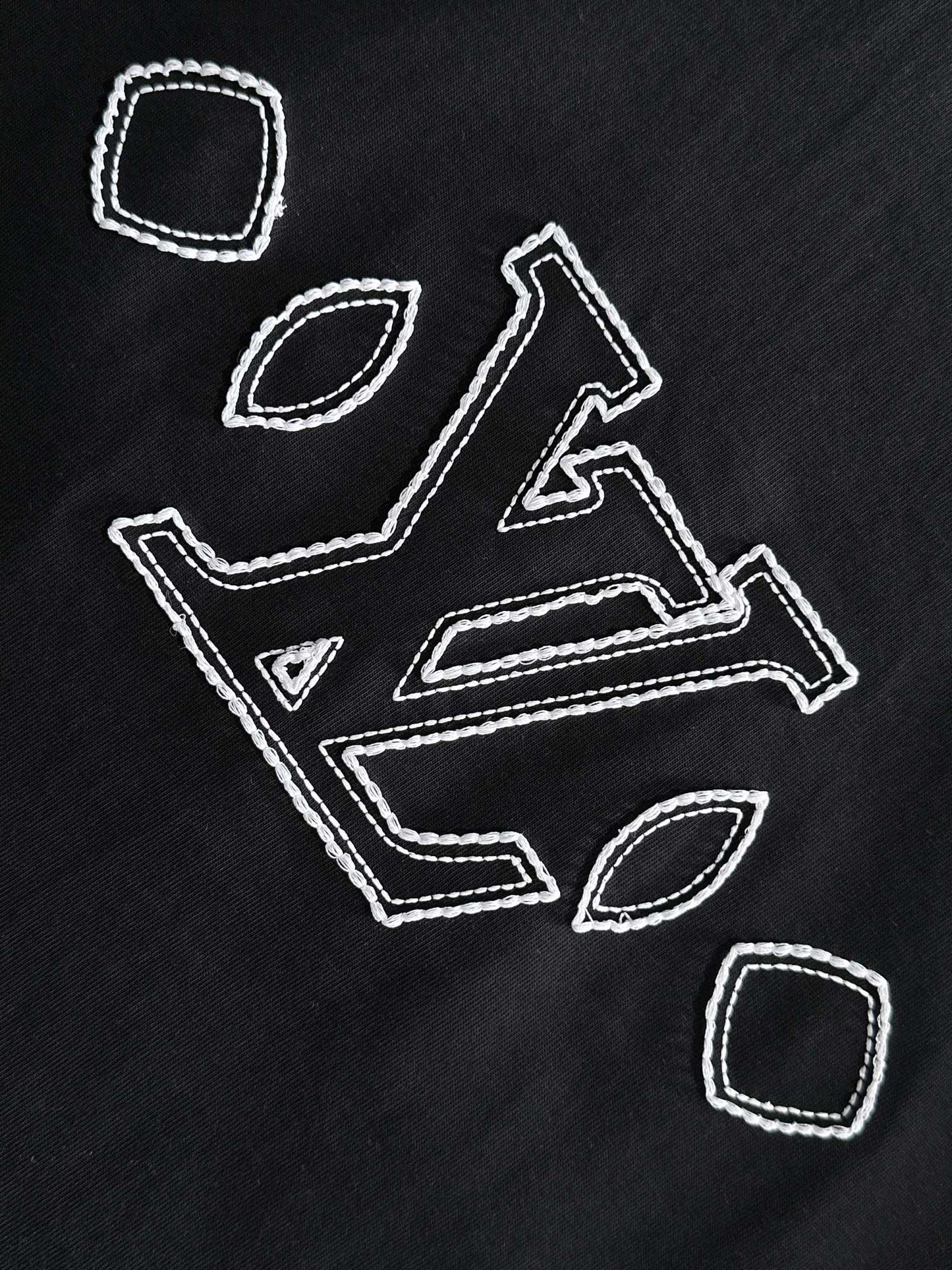 250614 New high-quality embroidered patchwork T-shirt