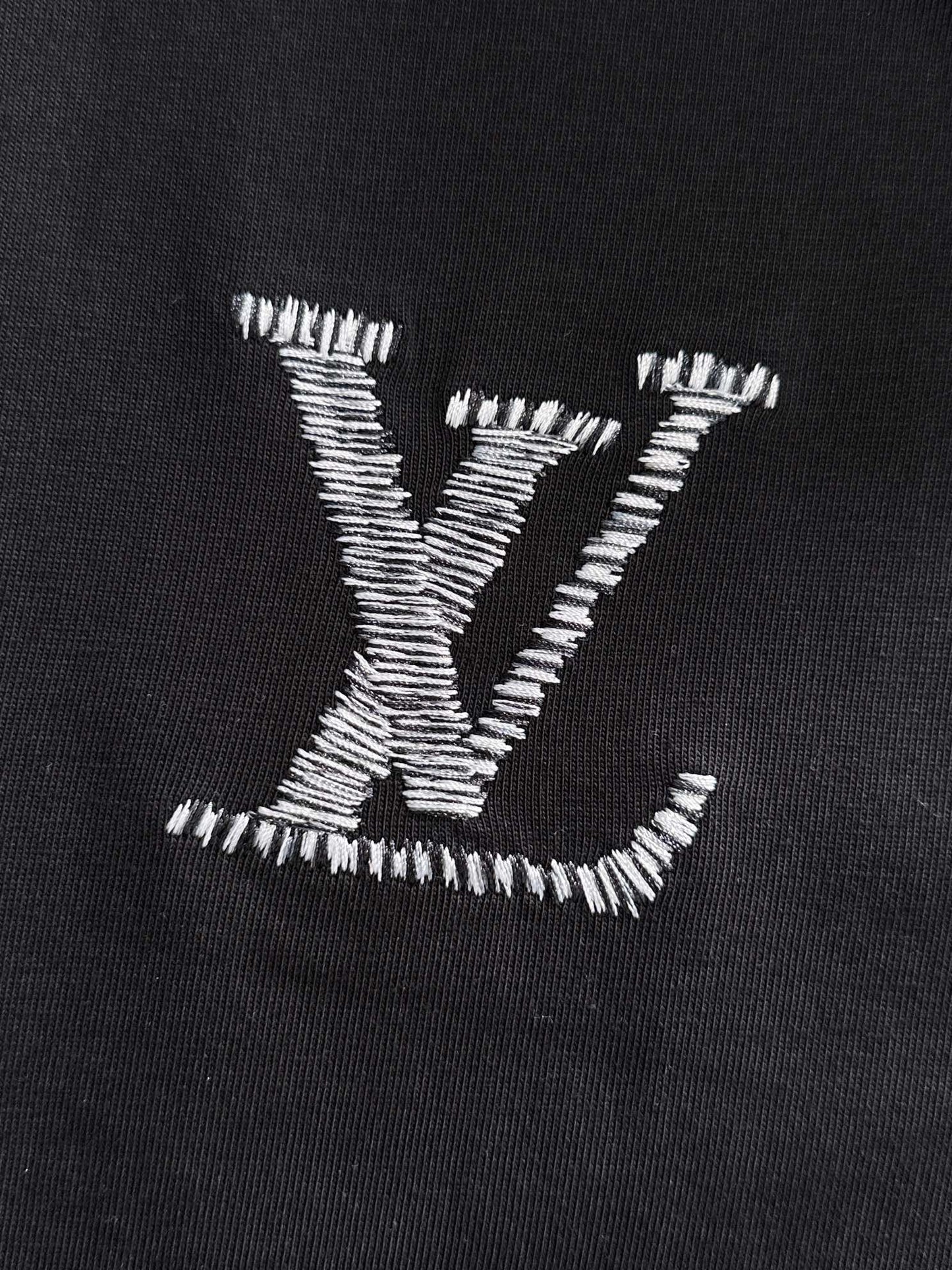 250614 New high-quality direct-spray gradient embroidery T-shirt