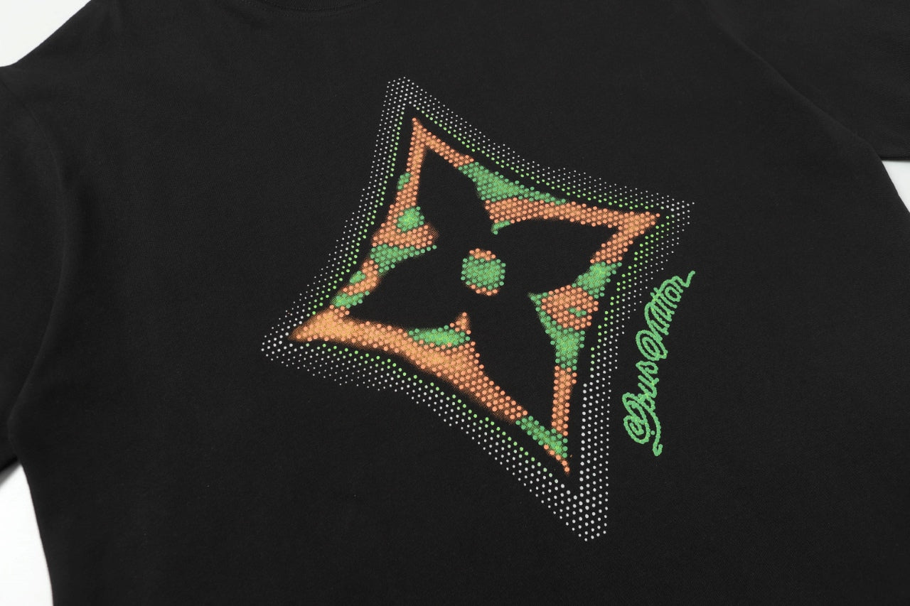 250614 New high-quality four-leaf clover direct-printed T-shirt
