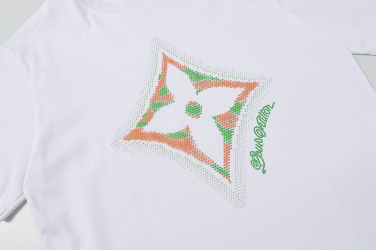 250614 New high-quality four-leaf clover direct-printed T-shirt