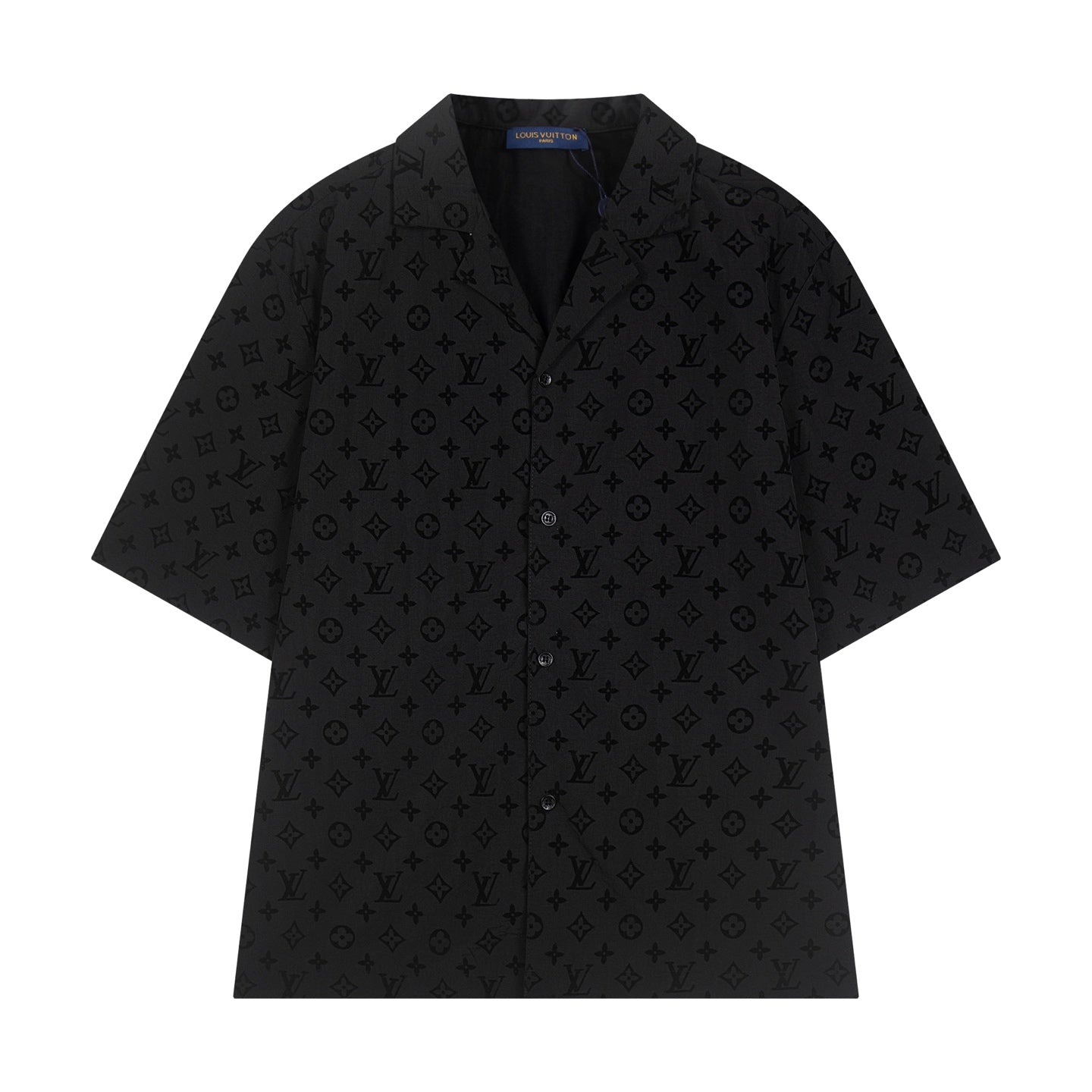 250614 New high-quality flocking patterned shirt