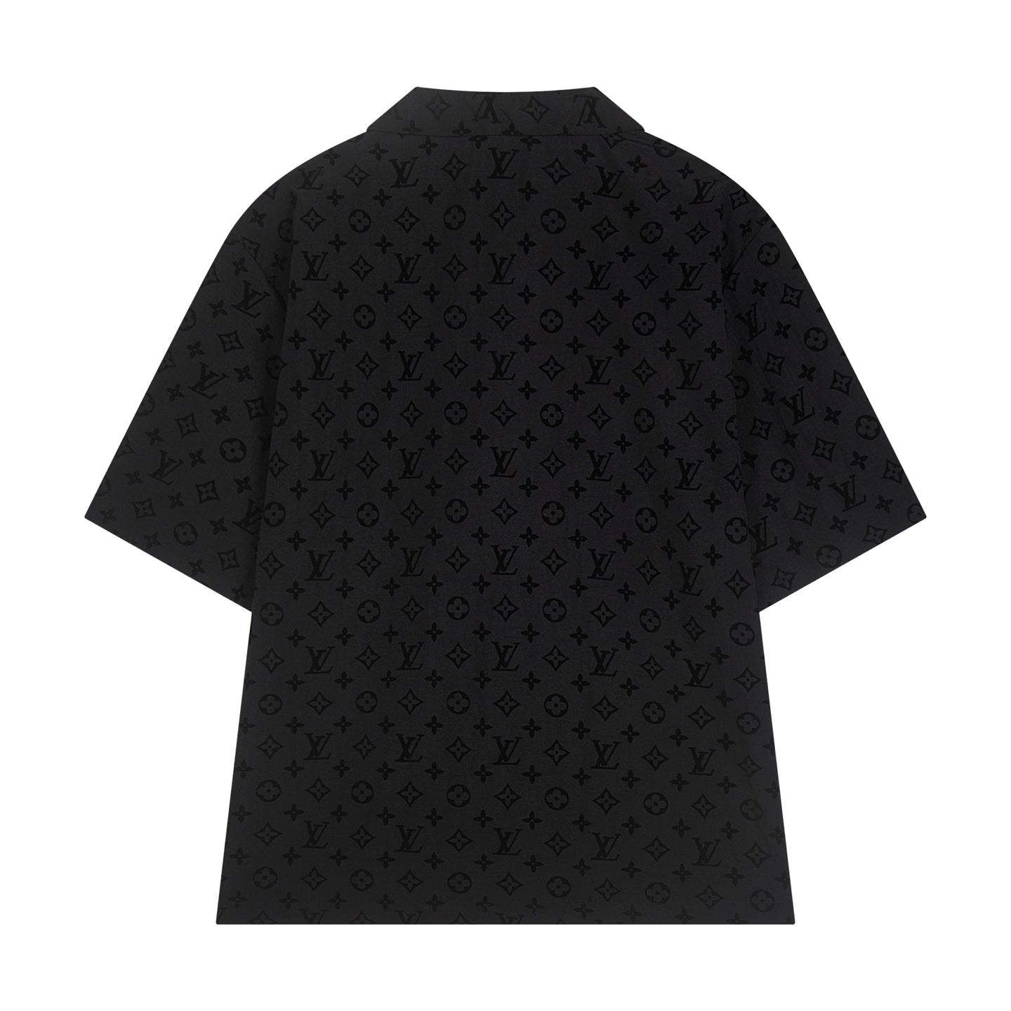 250614 New high-quality flocking patterned shirt