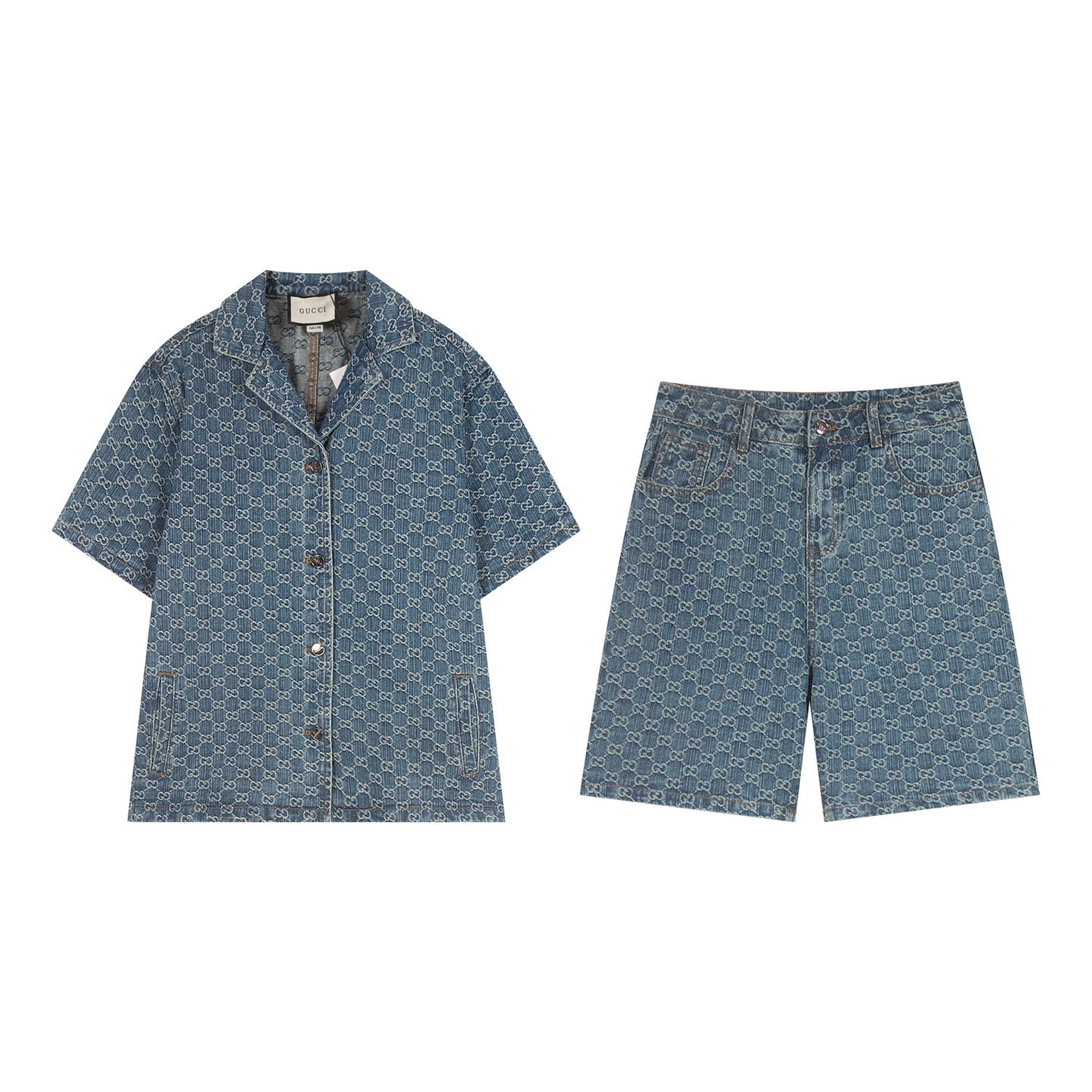 250614 New high-quality casual jacquard denim shorts