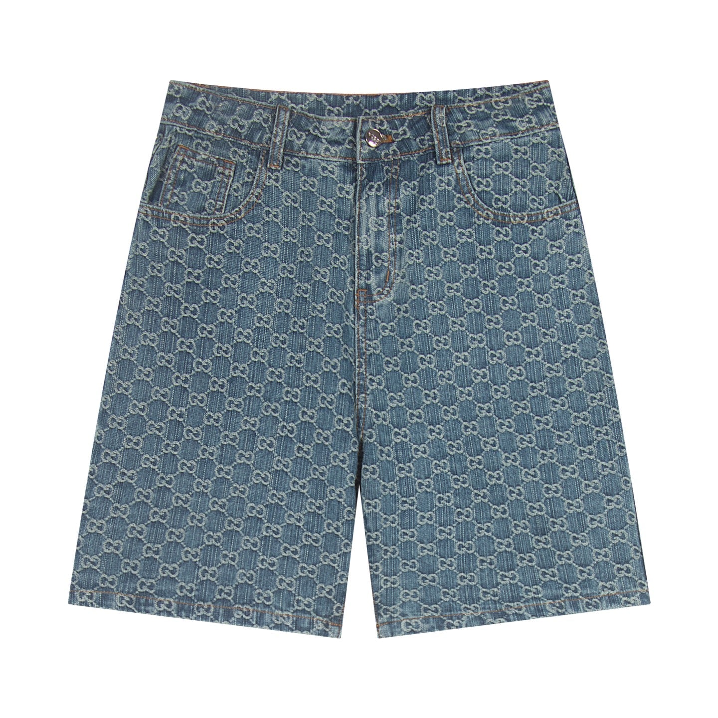 250614 New high-quality casual jacquard denim shorts