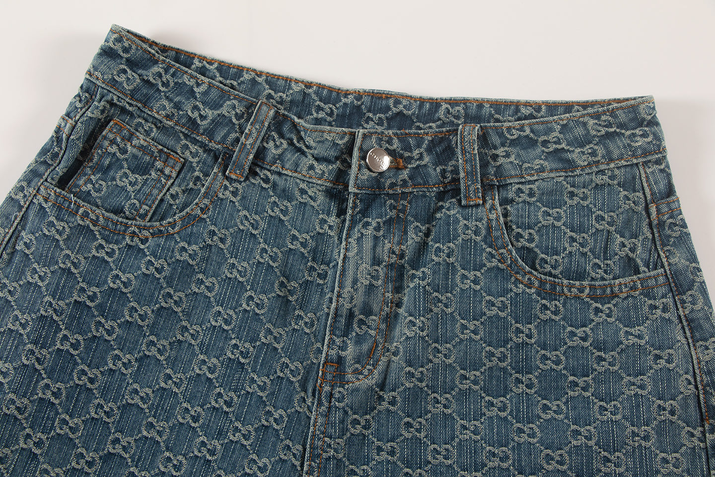 250614 New high-quality casual jacquard denim shorts