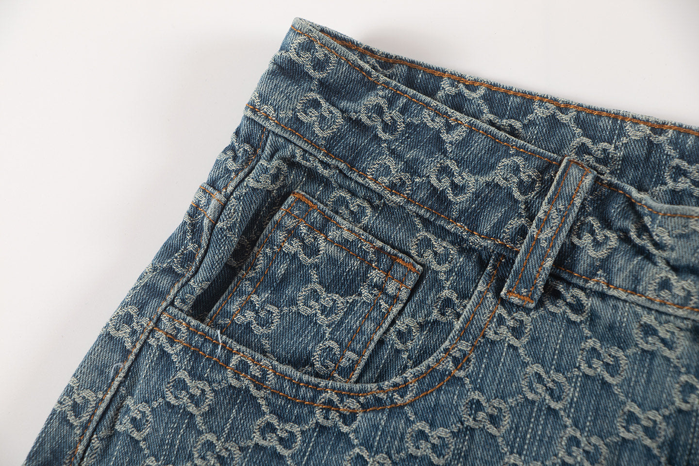 250614 New high-quality casual jacquard denim shorts
