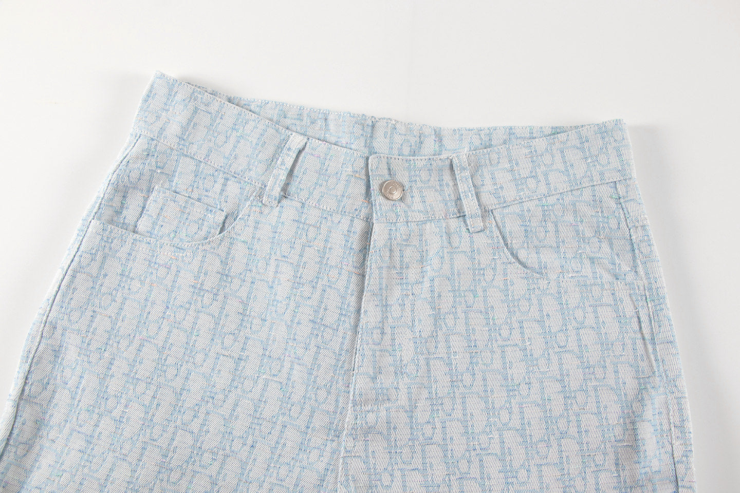 250614 New high-quality casual jacquard denim shorts