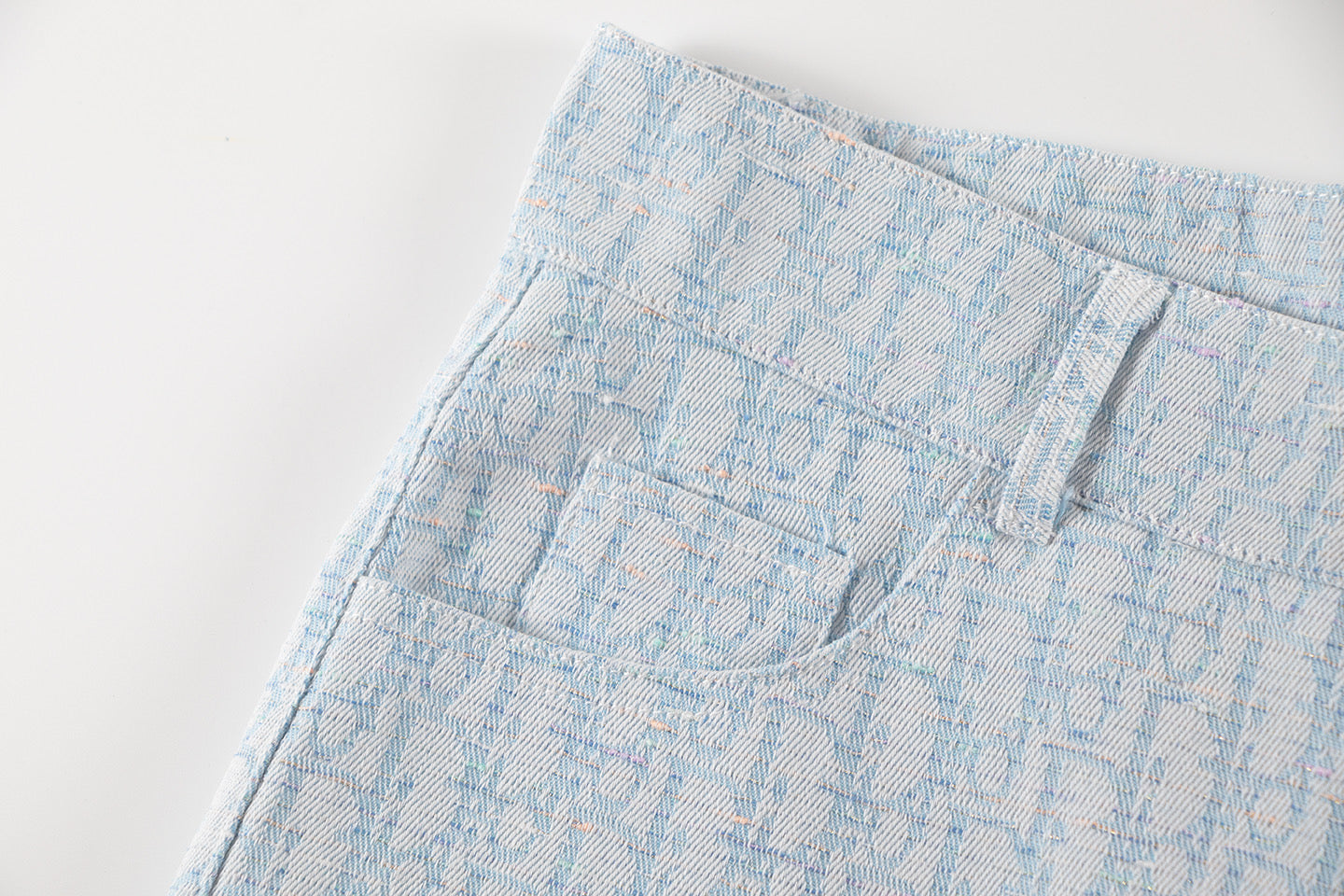 250614 New high-quality casual jacquard denim shorts
