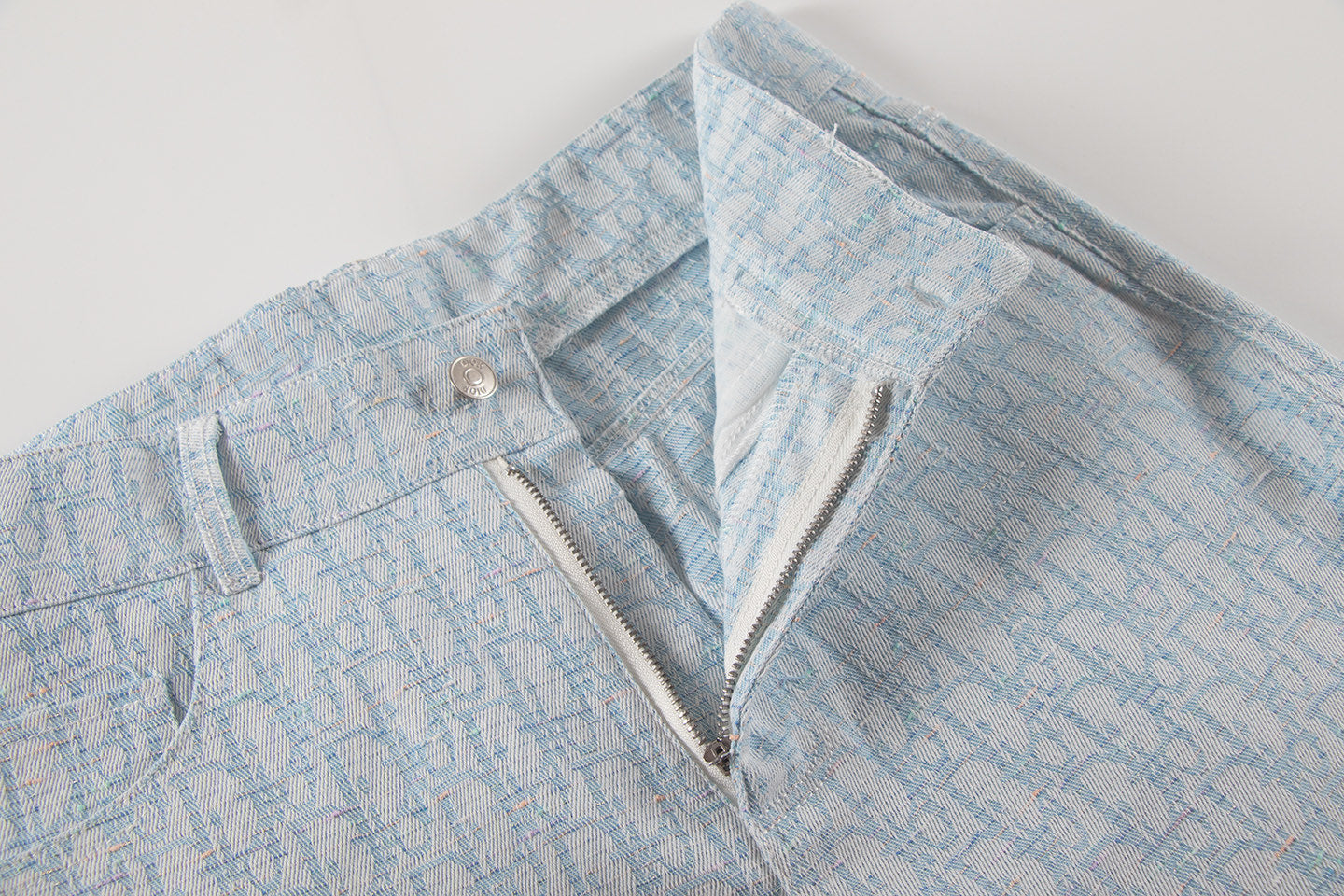 250614 New high-quality casual jacquard denim shorts
